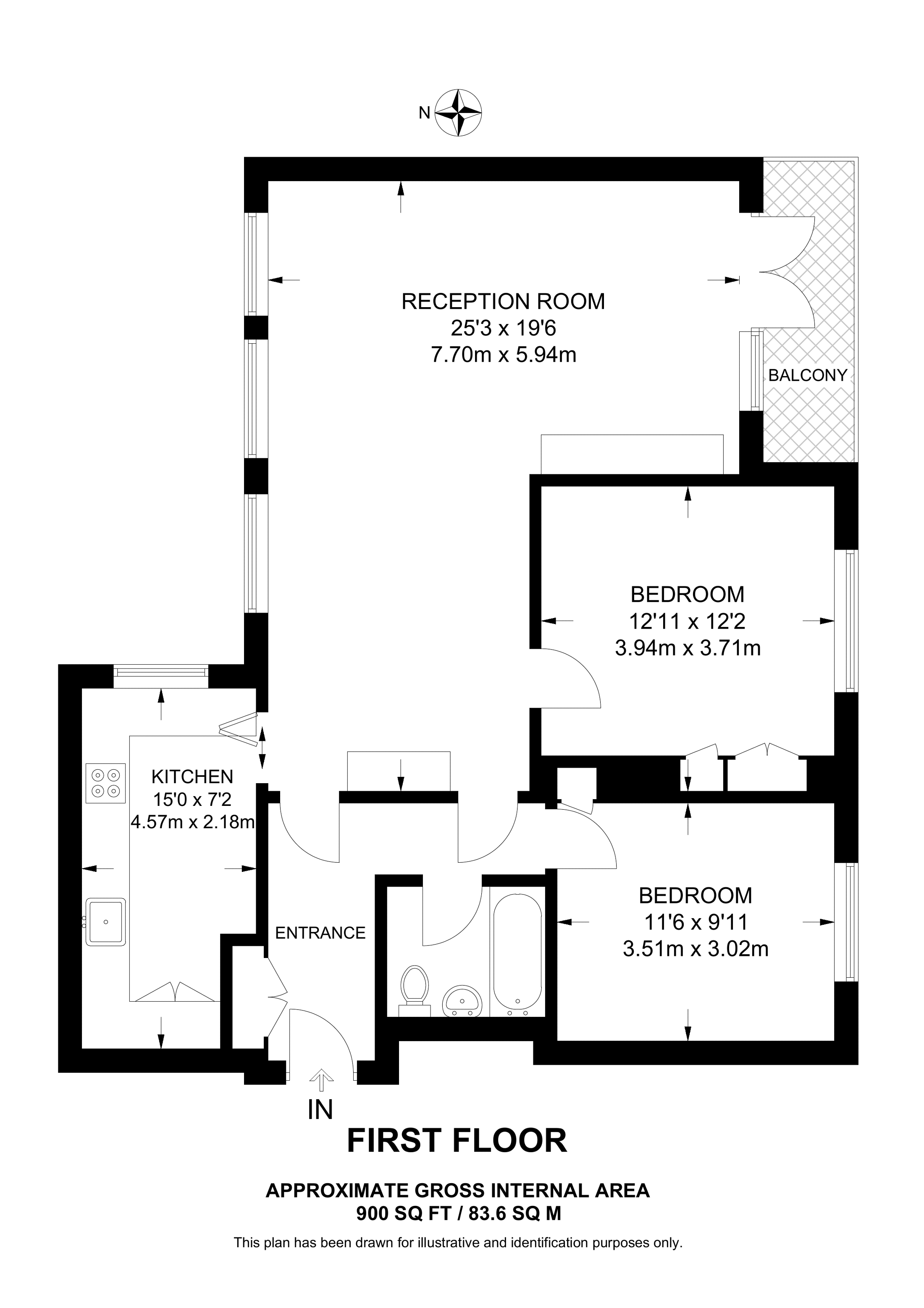 The Cedars, Ealing floorplan