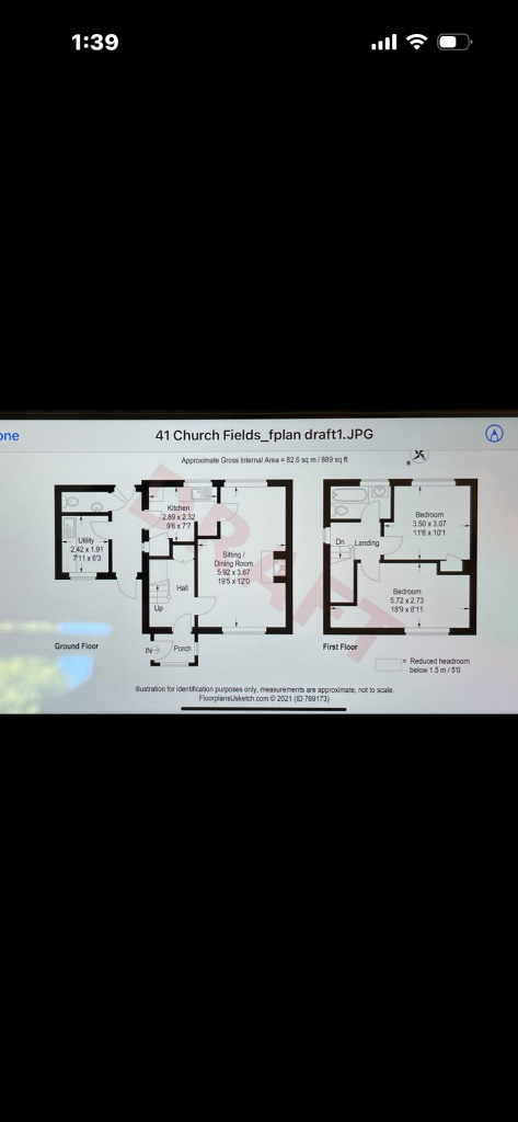 41, Churchfields, Headley floorplan
