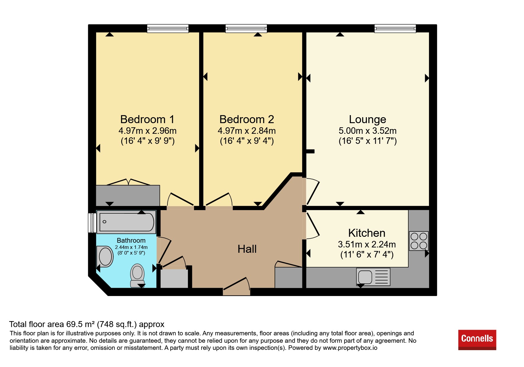 Apartment 16, The Corner House, Windsor Place, Leamington Spa floorplan