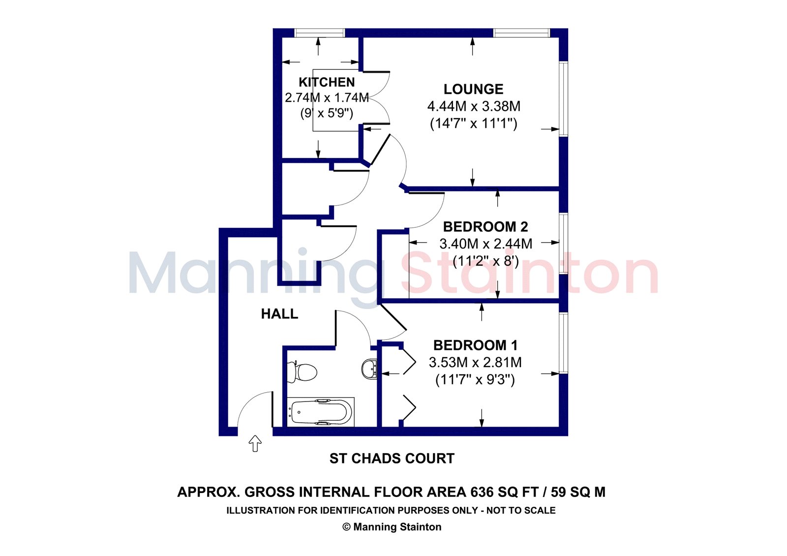 58, St. Chads Court, Headingley floorplan