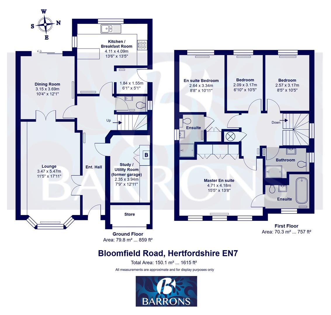 18, Bloomfield Road, West Cheshunt floorplan