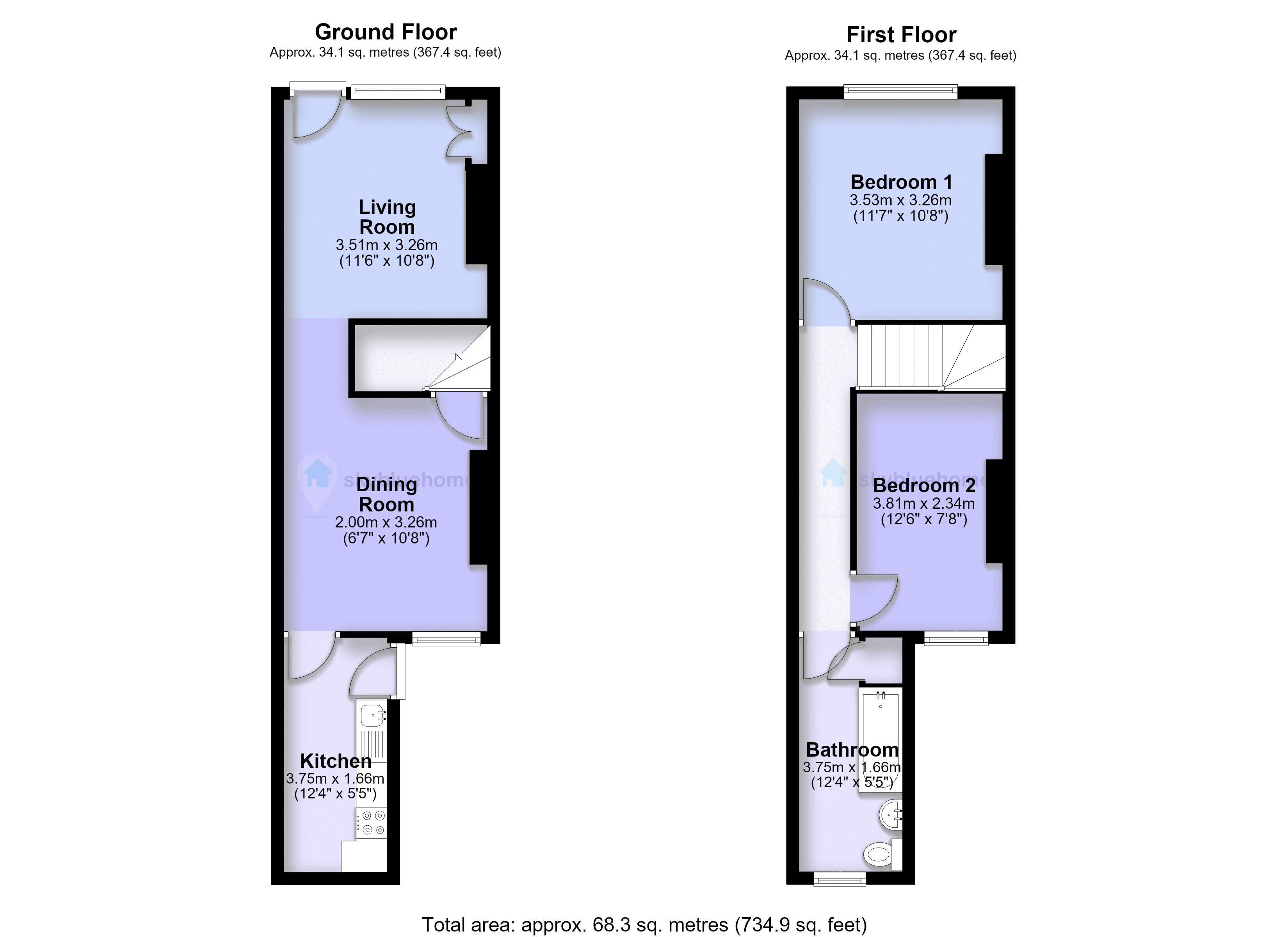81, Ruby Street, Leicester floorplan