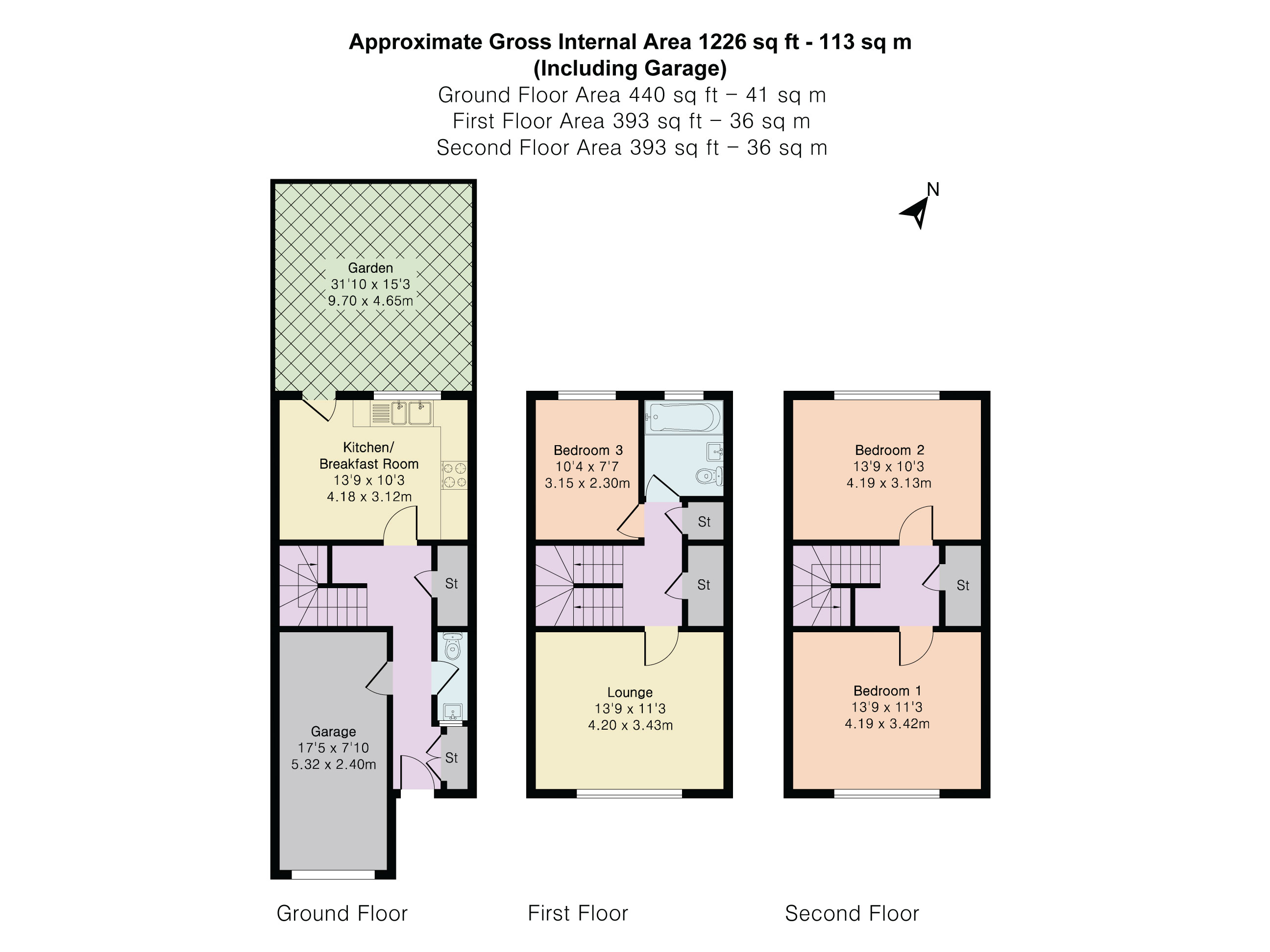 10, Hawkins Close, Harrow floorplan