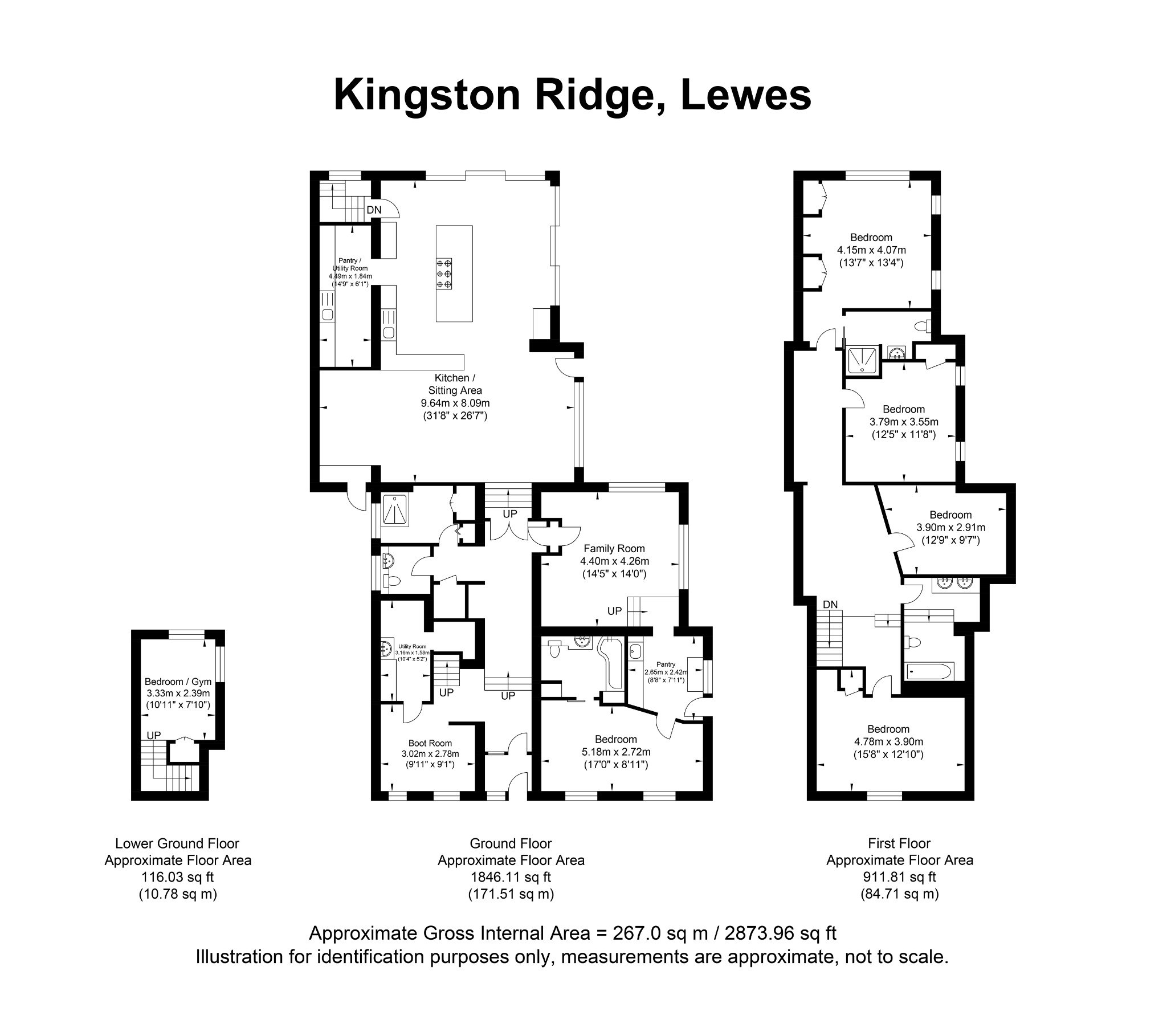 Roman Way, Kingston Ridge, Lewes floorplan