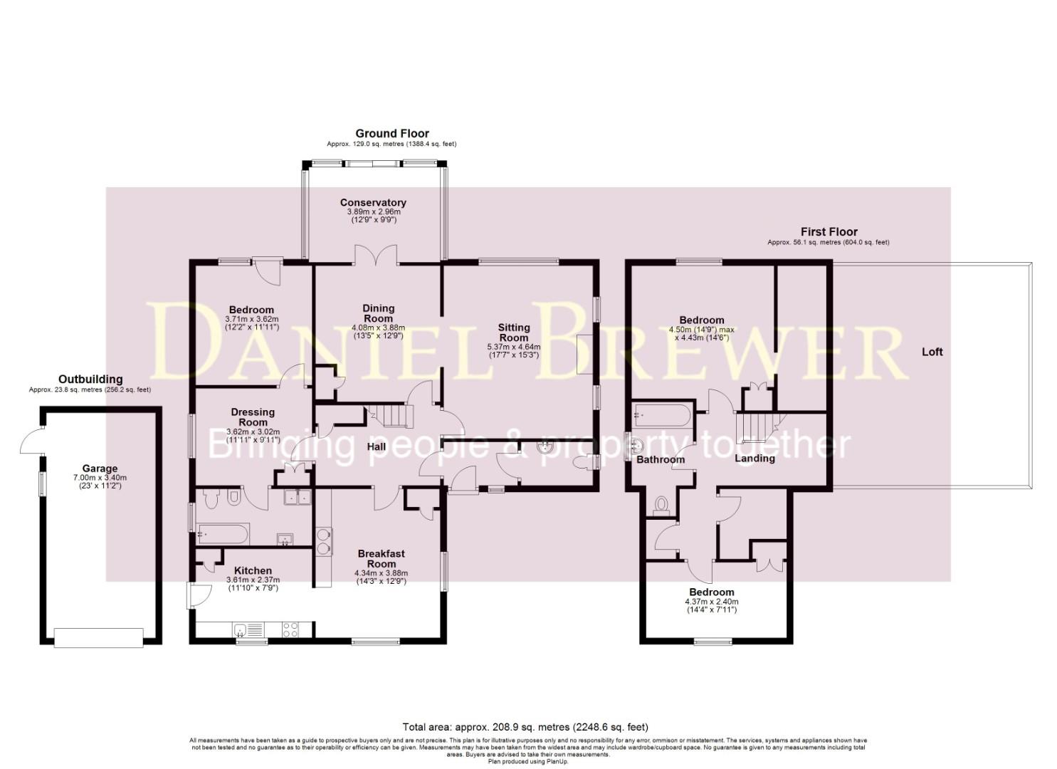 The Oak House, Chelmsford Road, Dunmow floorplan