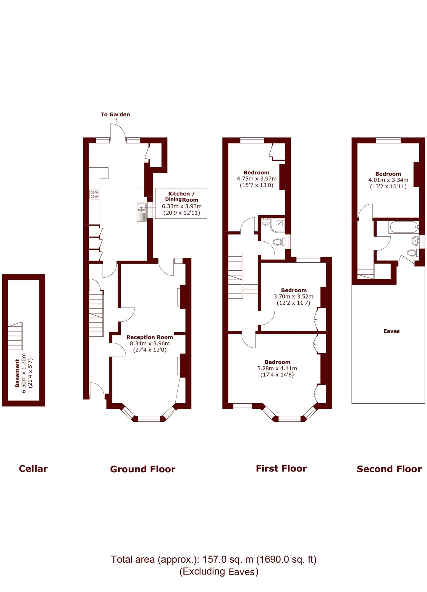 1, Canford Road, London floorplan