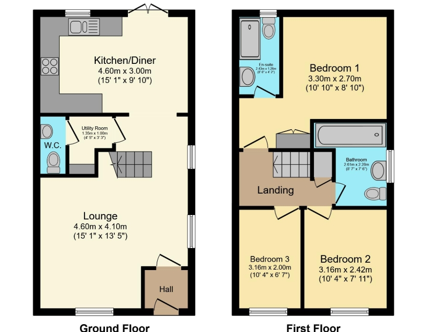 12 Witham Crescent, Bourne floorplan