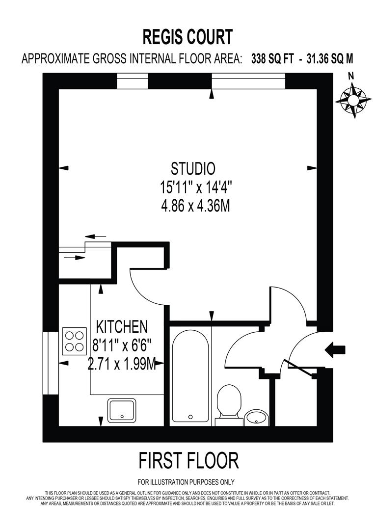 Flat 7 Regis Court, 11, Longfield Drive, Mitcham floorplan