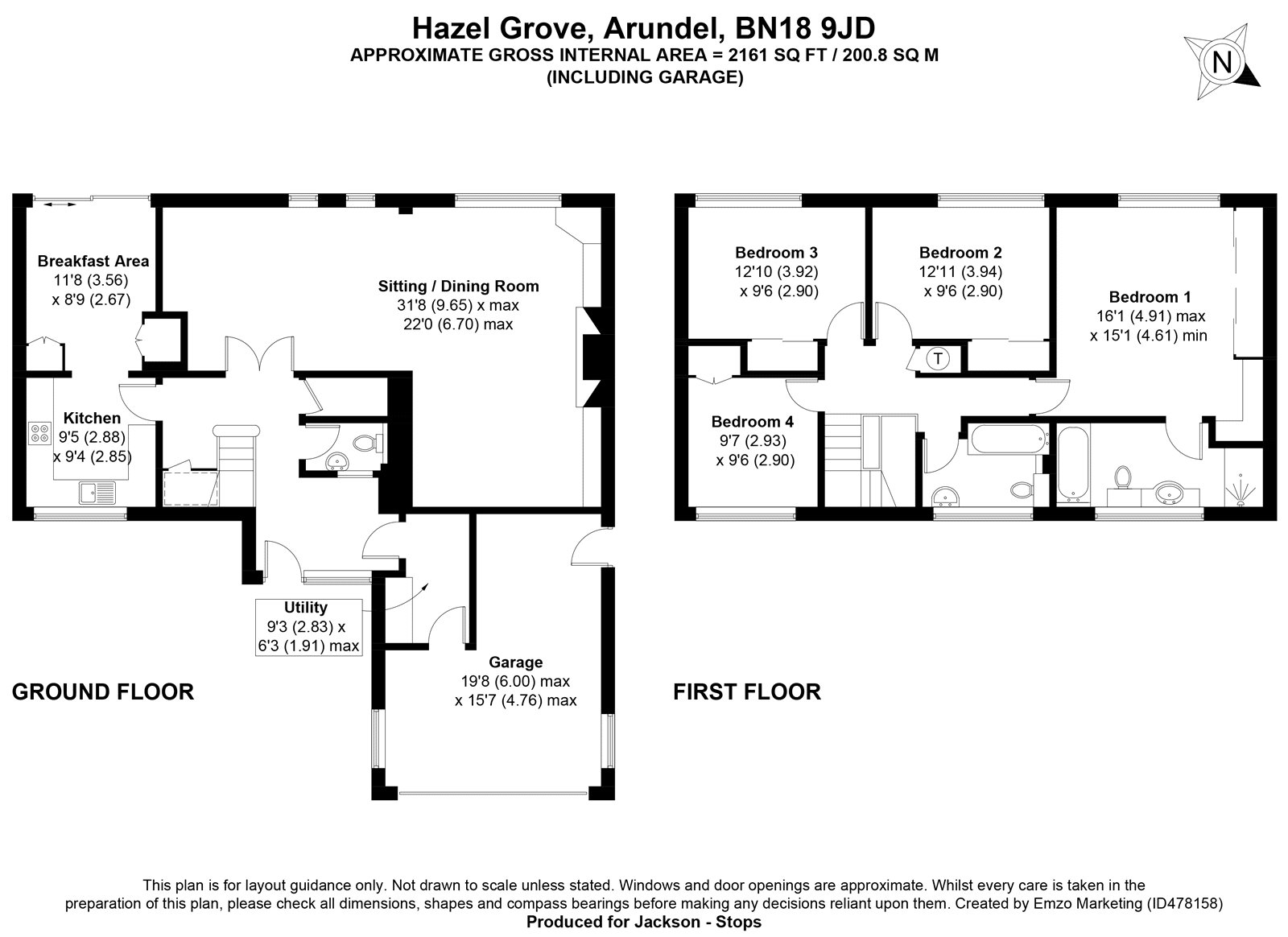 4 Bedrooms Detached house for sale in Hazel Grove, Arundel, West Sussex BN18