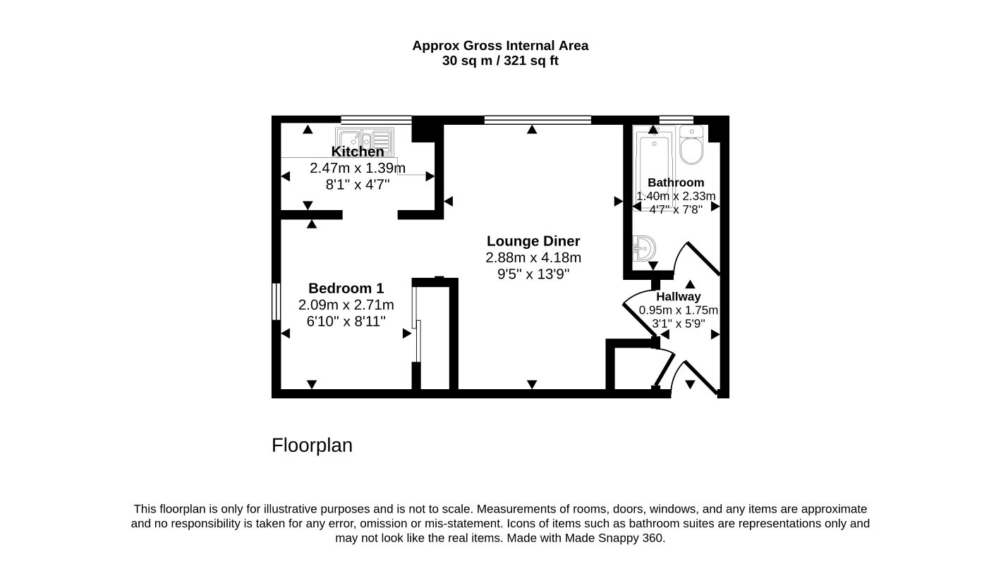 63, Armoury Road, London floorplan