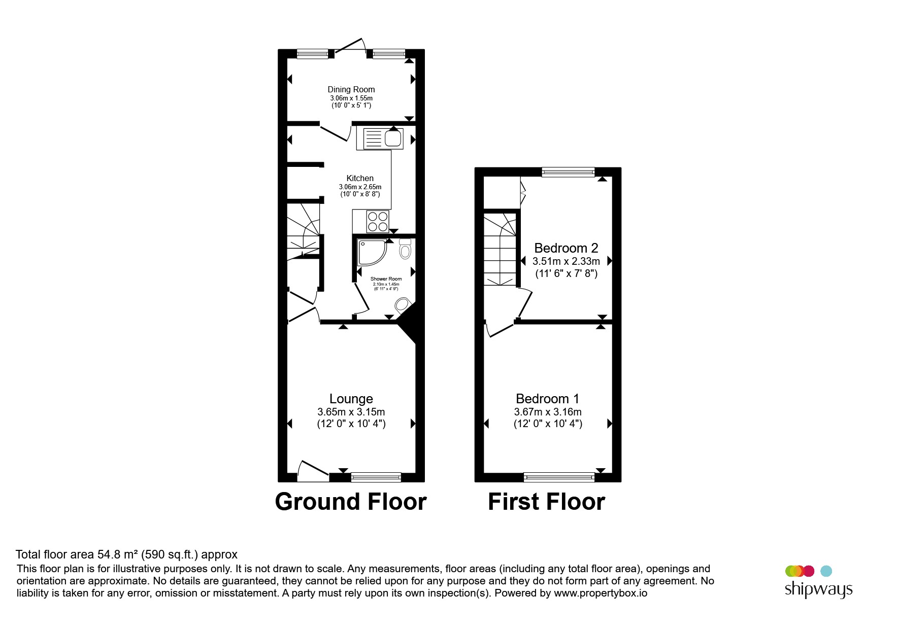 7, Leswell Lane, Kidderminster floorplan