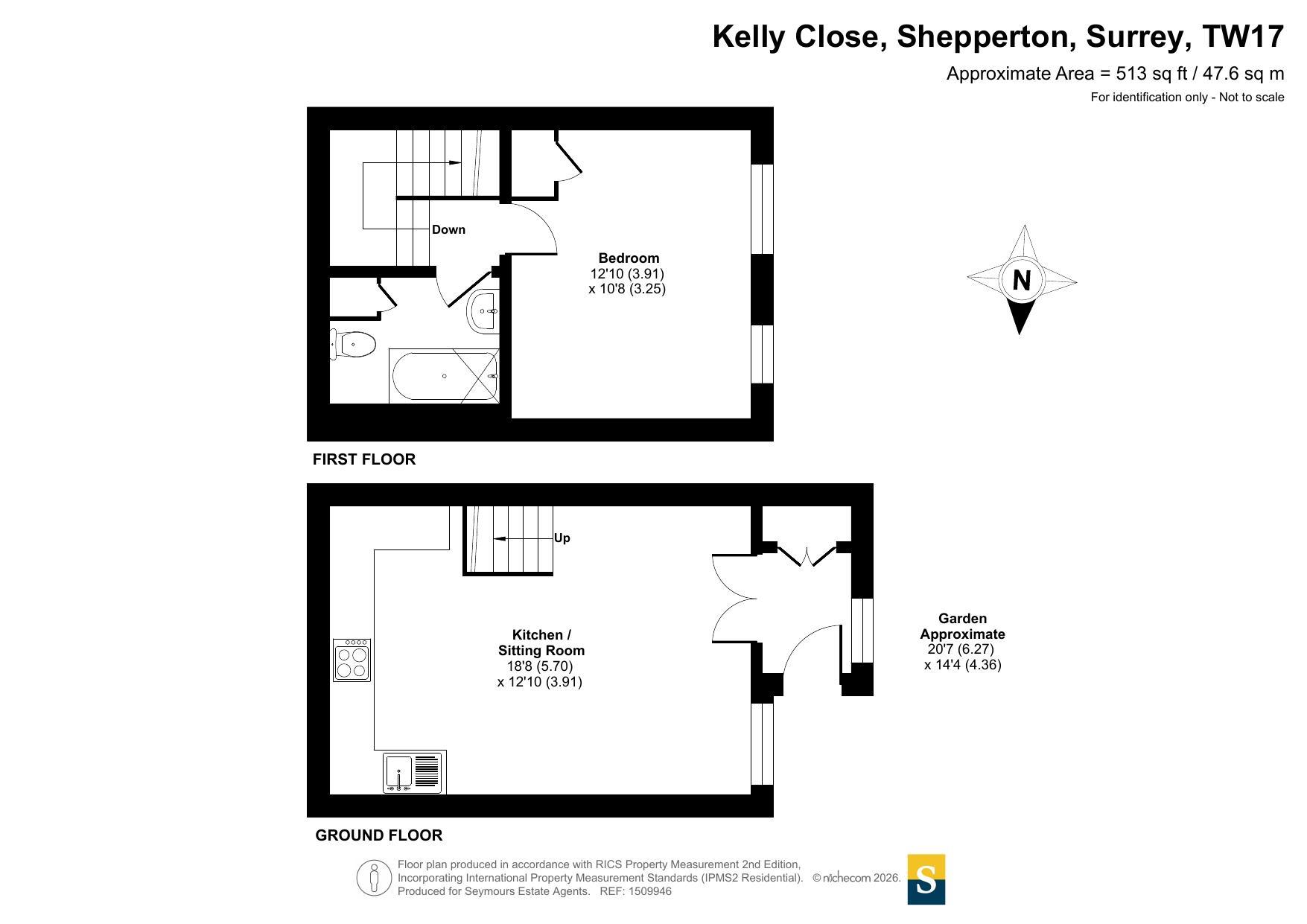 35, Kelly Close, Surrey floorplan
