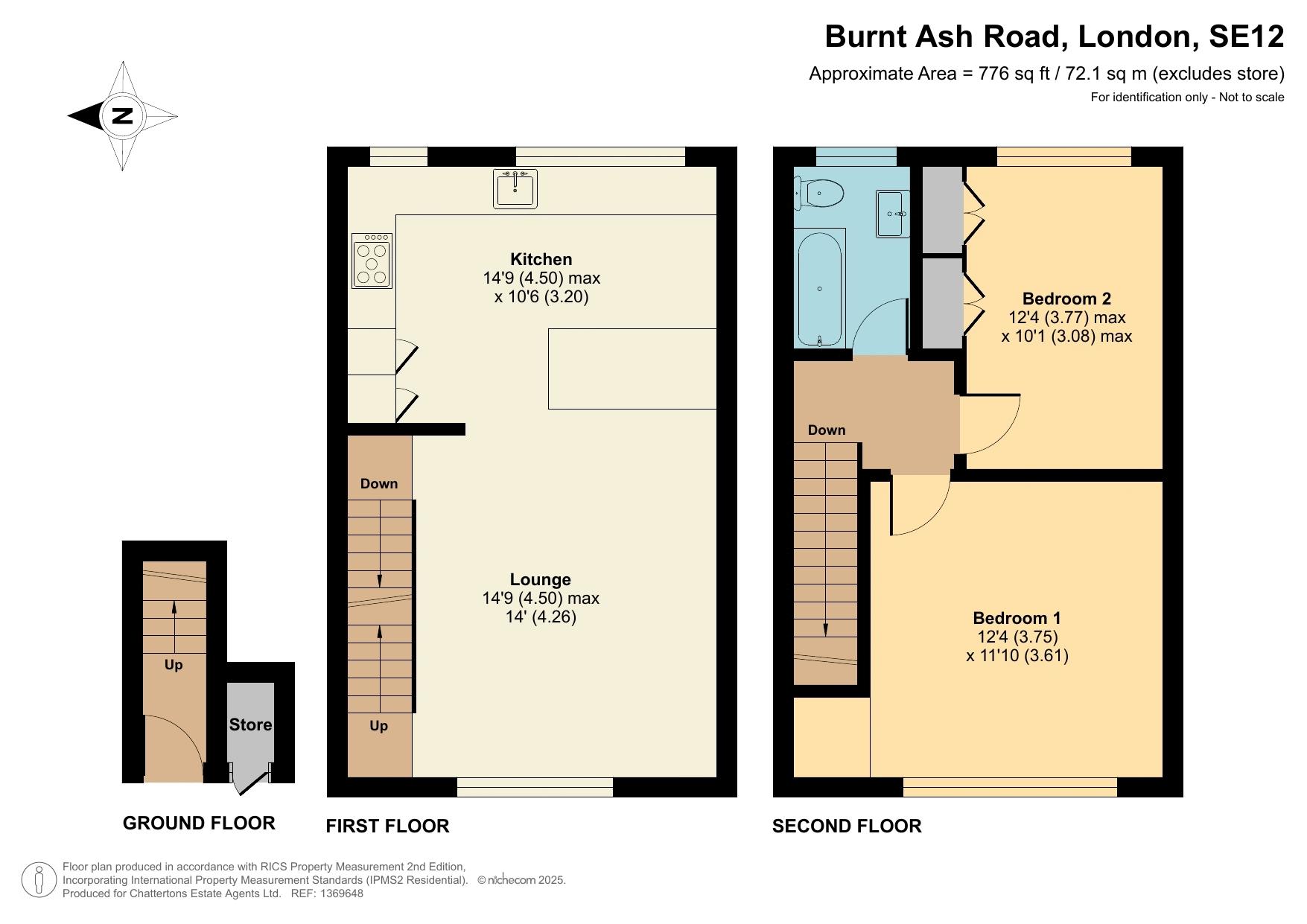 69, Burnt Ash Road, London floorplan