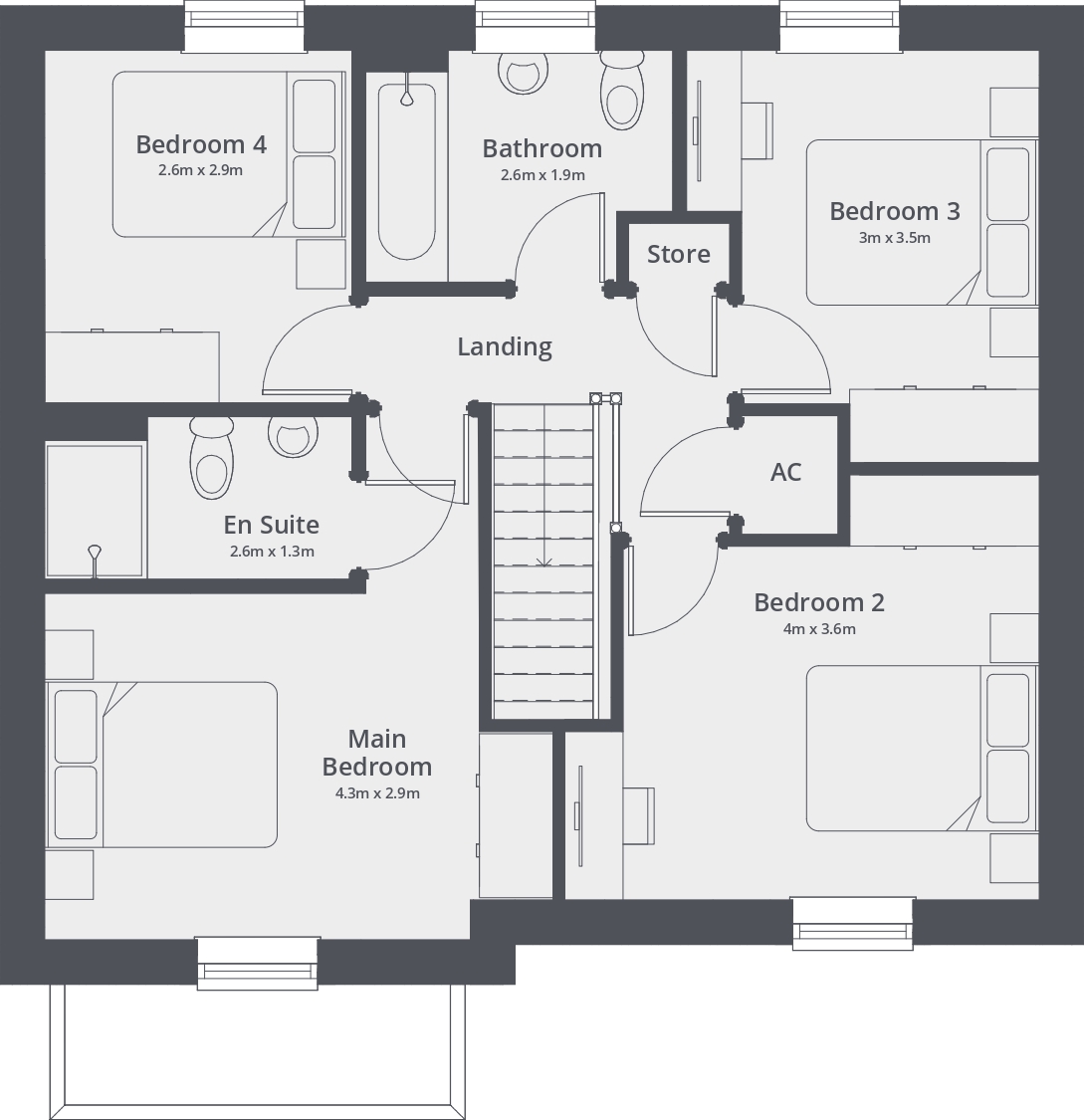 Hemlock Gate, The Rowan, Coventry Lane, Nottingham floorplan