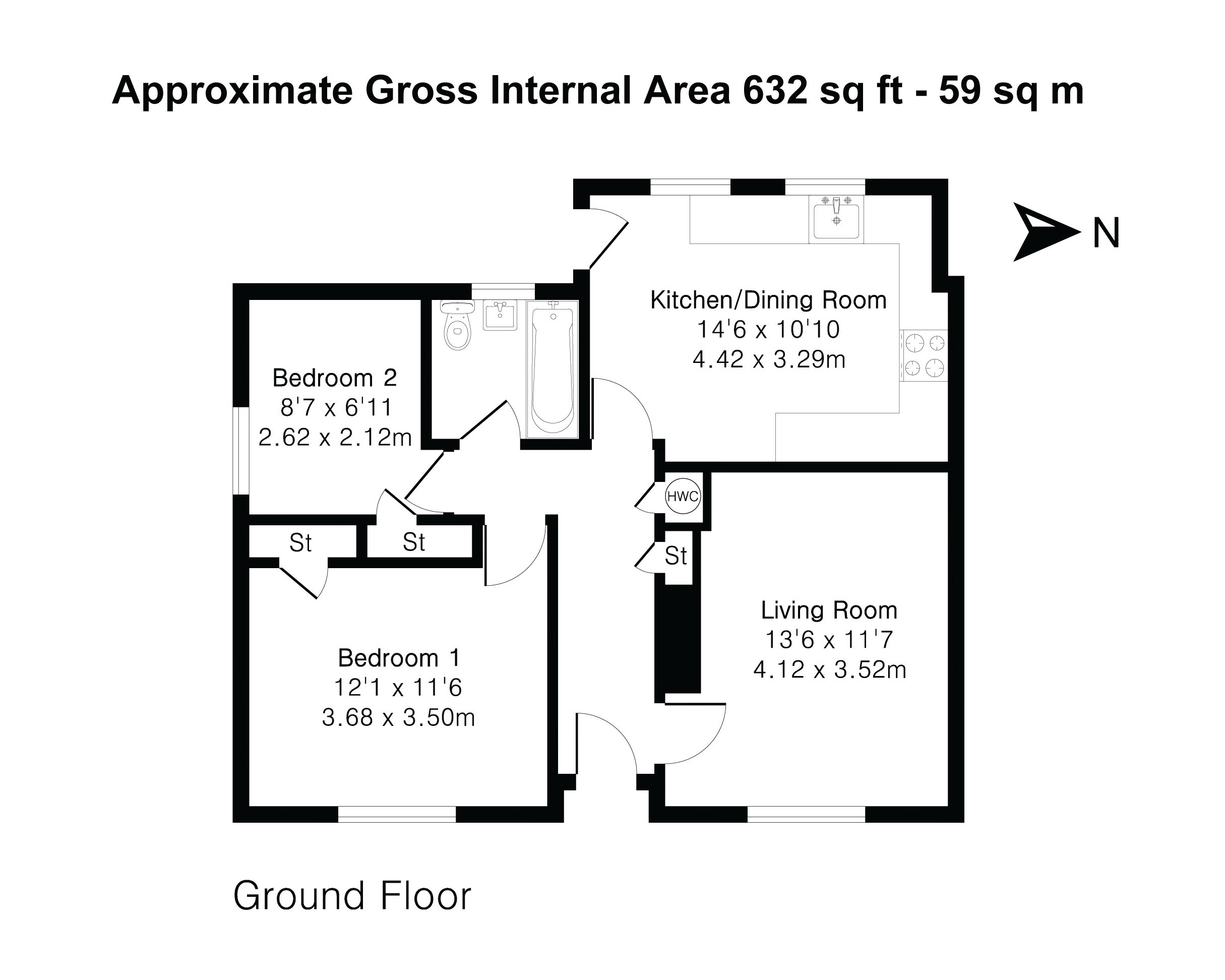 4, Church Close, Little Abington floorplan
