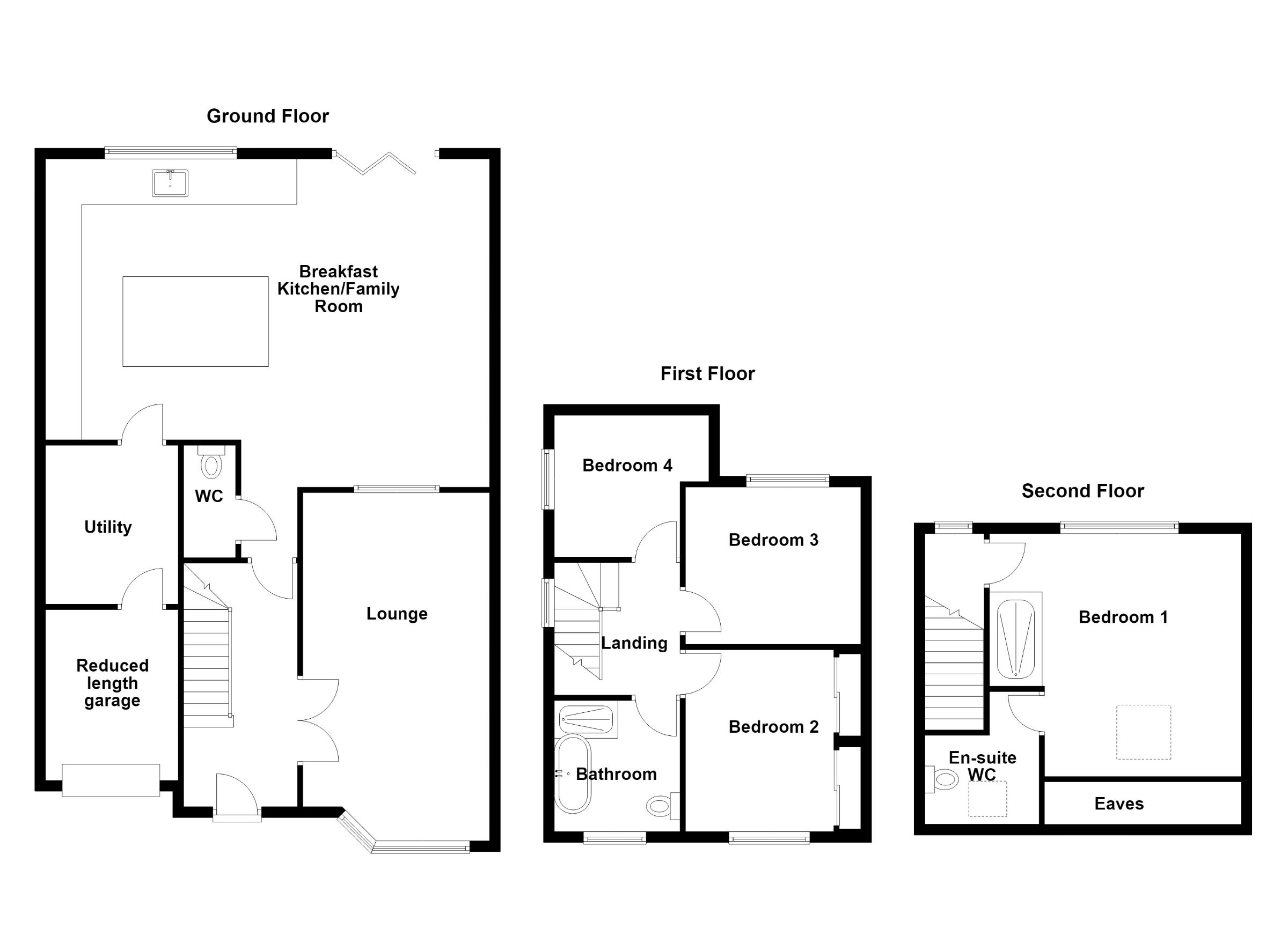 6 Carlyle Grove, Morecambe floorplan