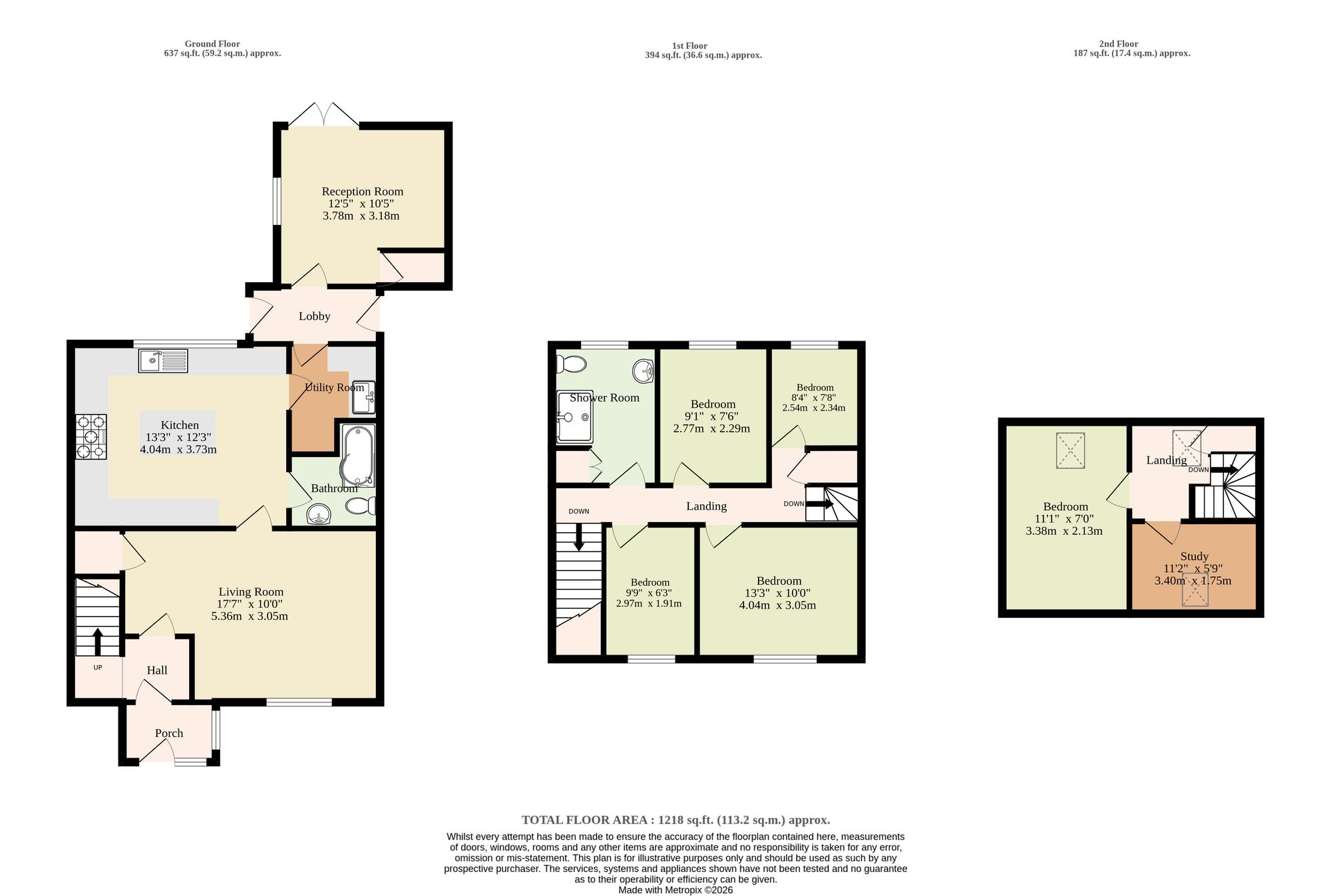 26 Evergreen Road, Lowestoft floorplan