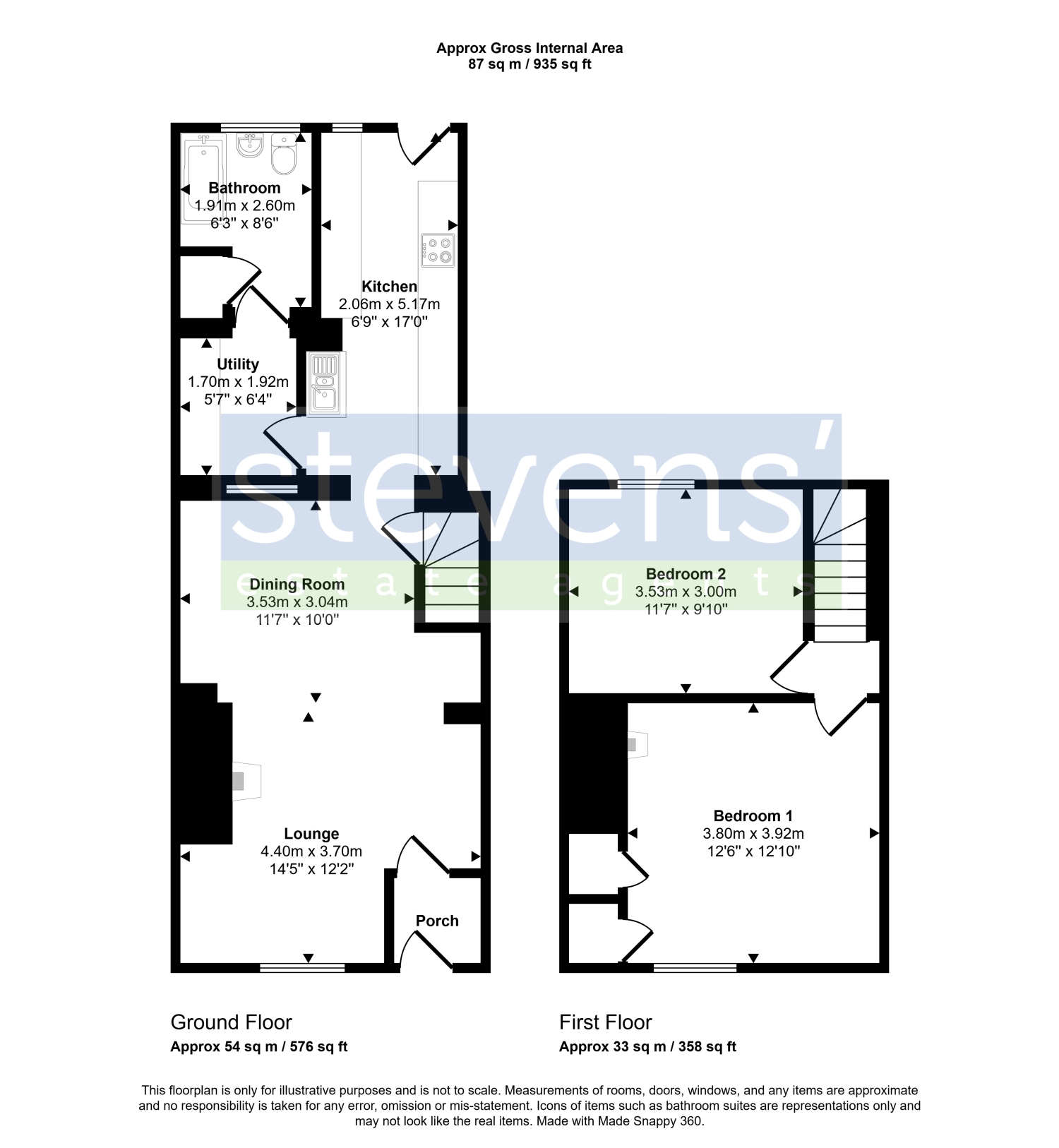 5, Mill Lane, North Tawton floorplan