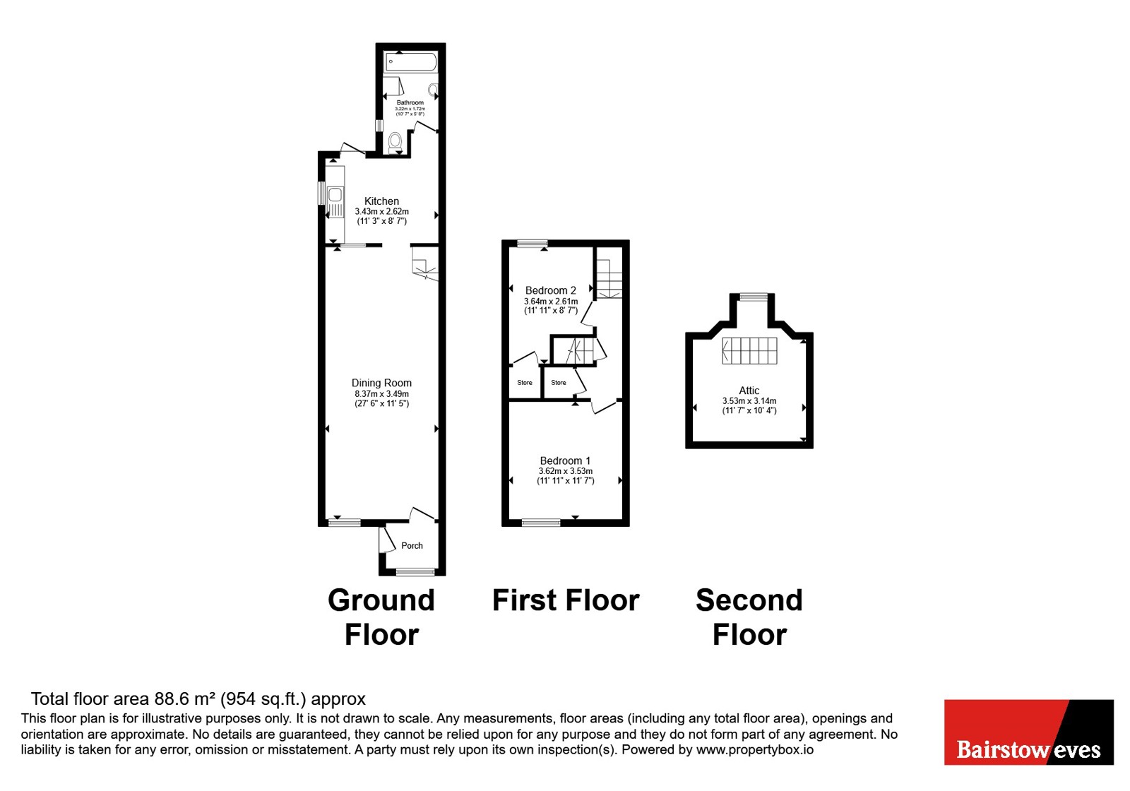 153, Sutton Road, Sutton-in-Ashfield floorplan