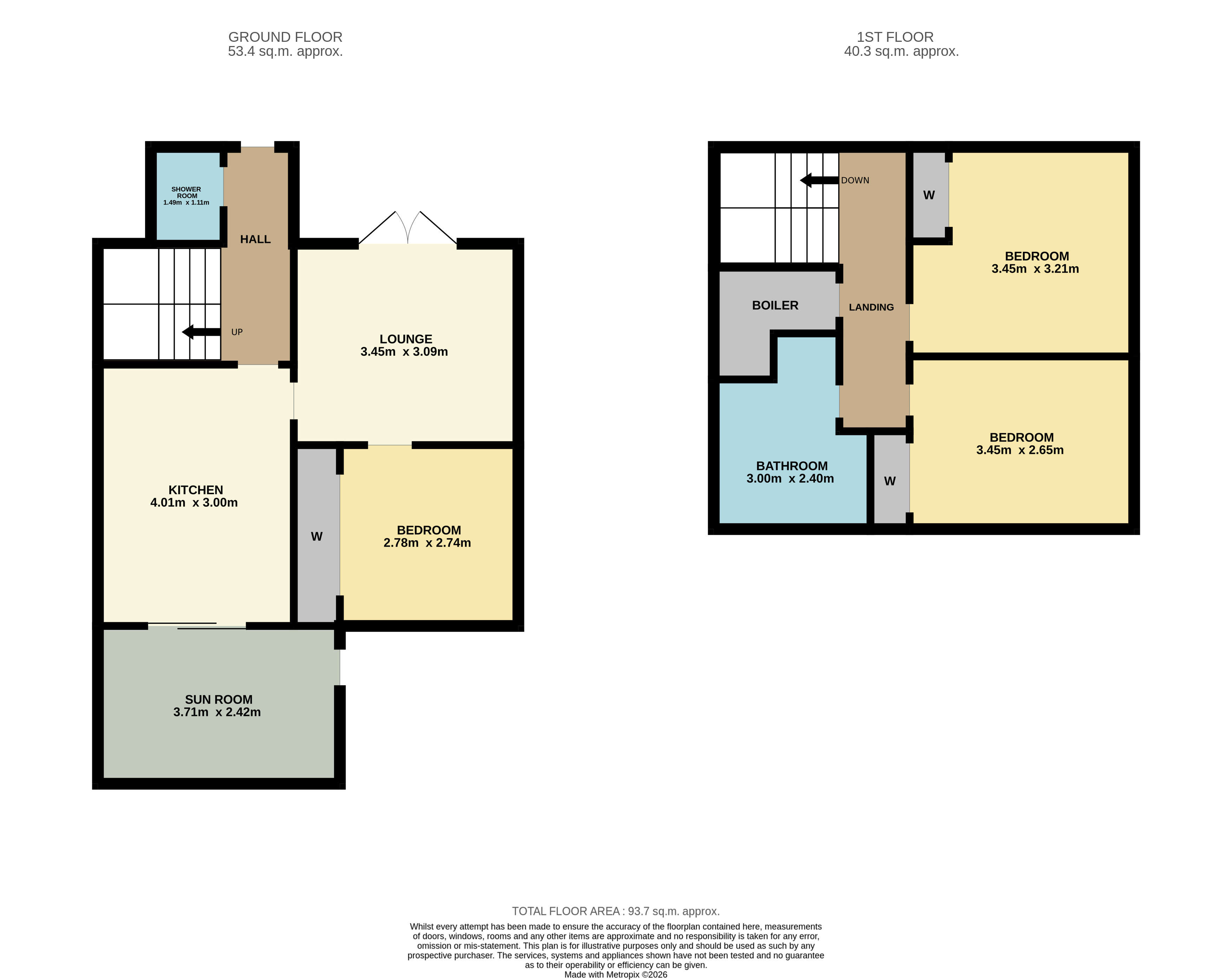 46, Glebe Road, Arbroath floorplan