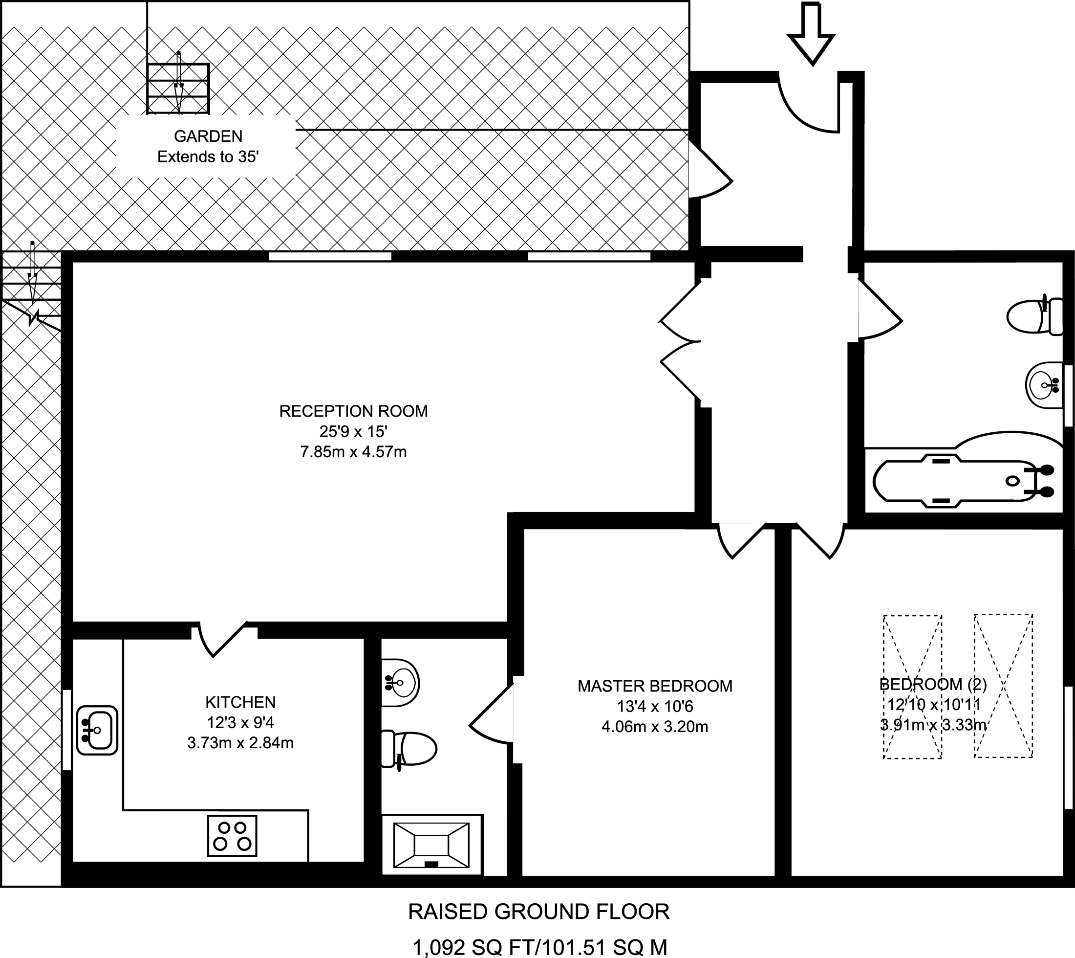 2 Bedrooms Flat to rent in Blackheath Grove, Blackheath SE3