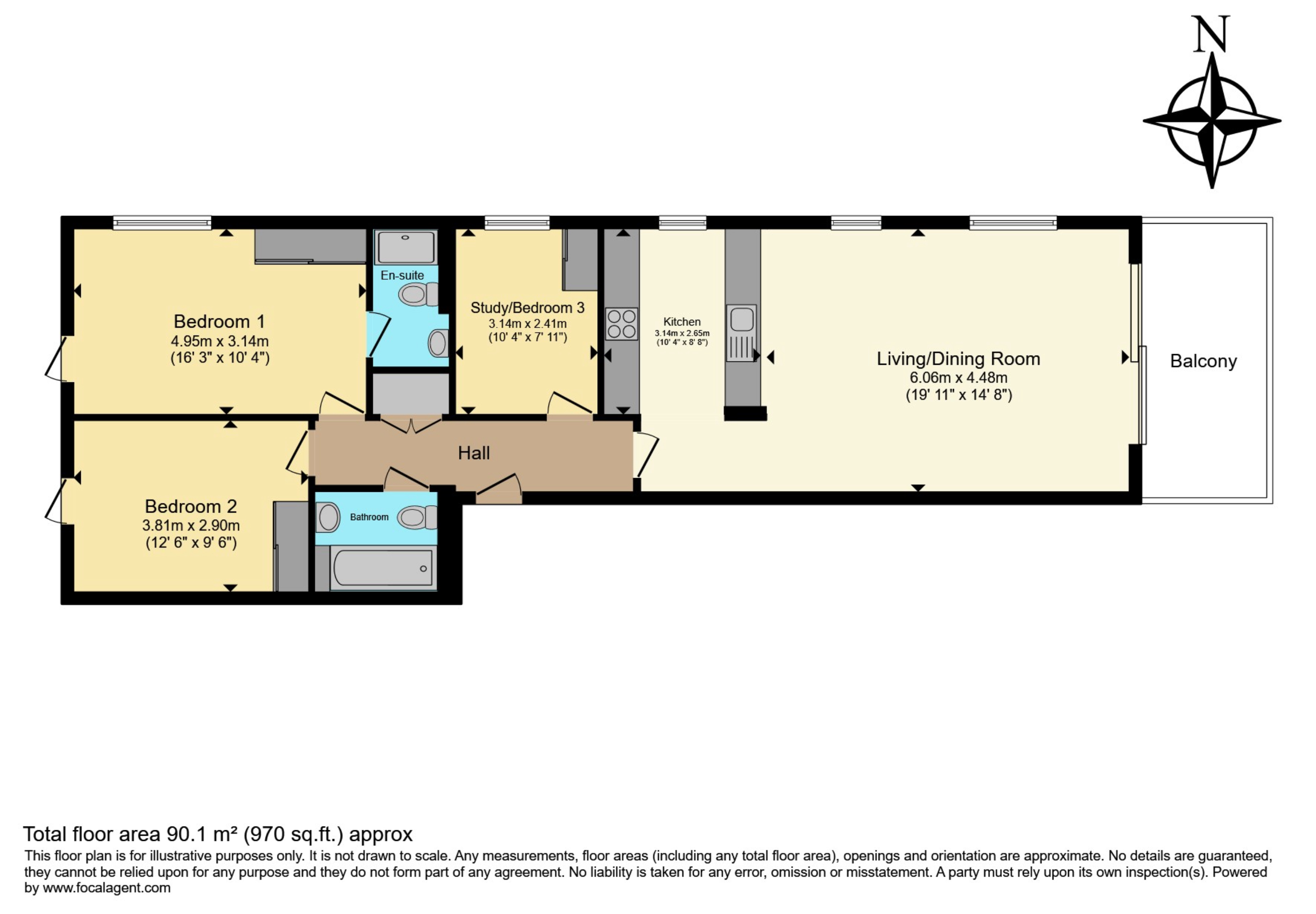 Flat 2, Hildeburgh House, Caldy Road, Wirral floorplan