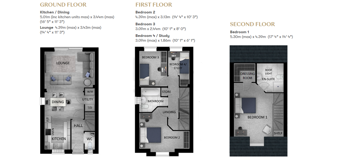 Plot 3, The Kingston,, Plot 3, The Kingston, Cheltenham floorplan