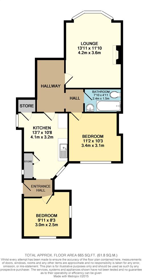 2 Bedrooms Flat to rent in Amherst Road, Bexhill-On-Sea, East Sussex TN40