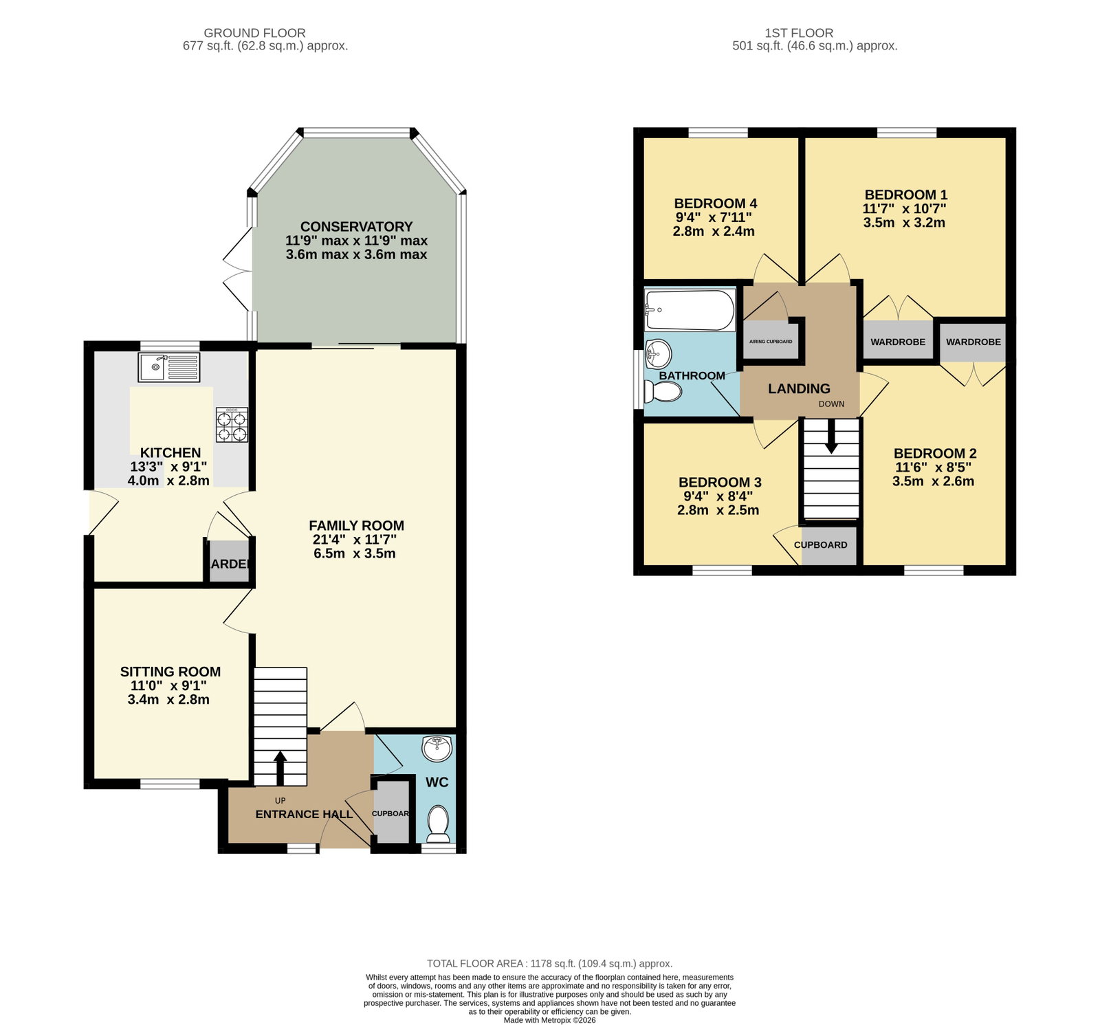 15, Meadow Grove, Verwood floorplan