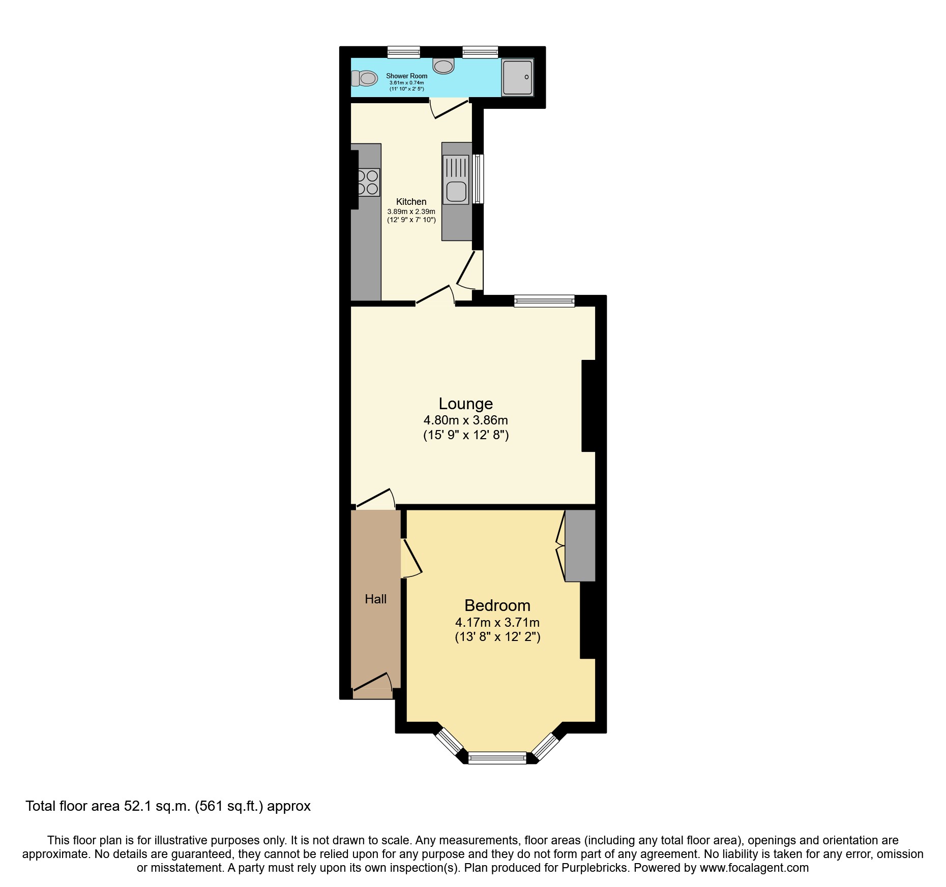 18A Gladstone Place, Brighton BN2, 1 bedroom flat for sale 61775528