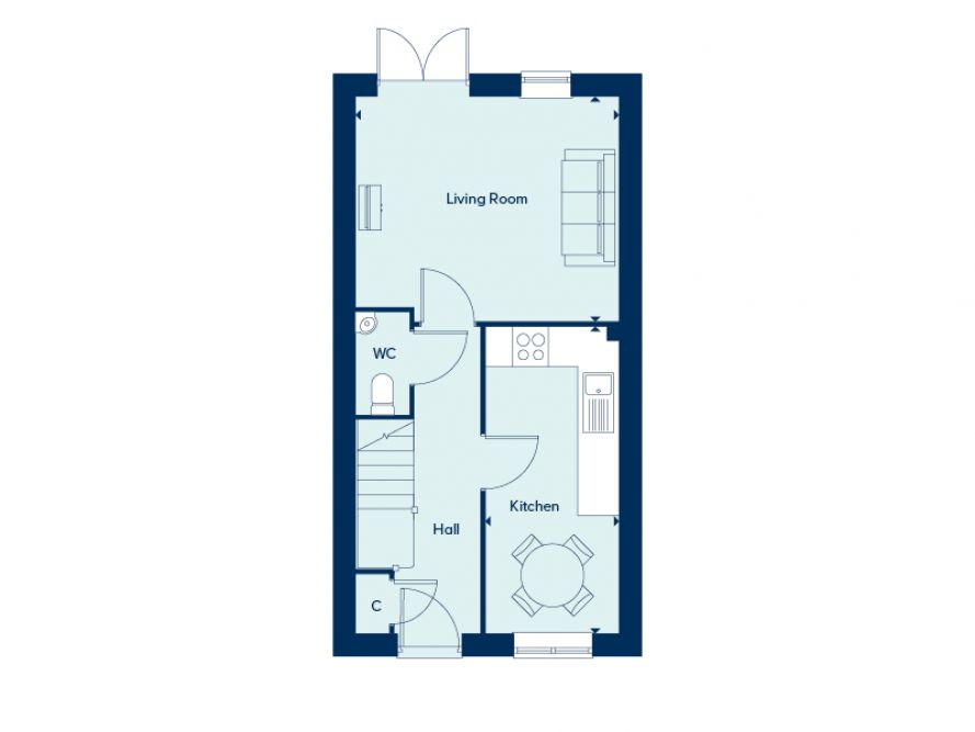 "The Cromer" at Nightingale Fields At Arborfield Green, The Stables, 1