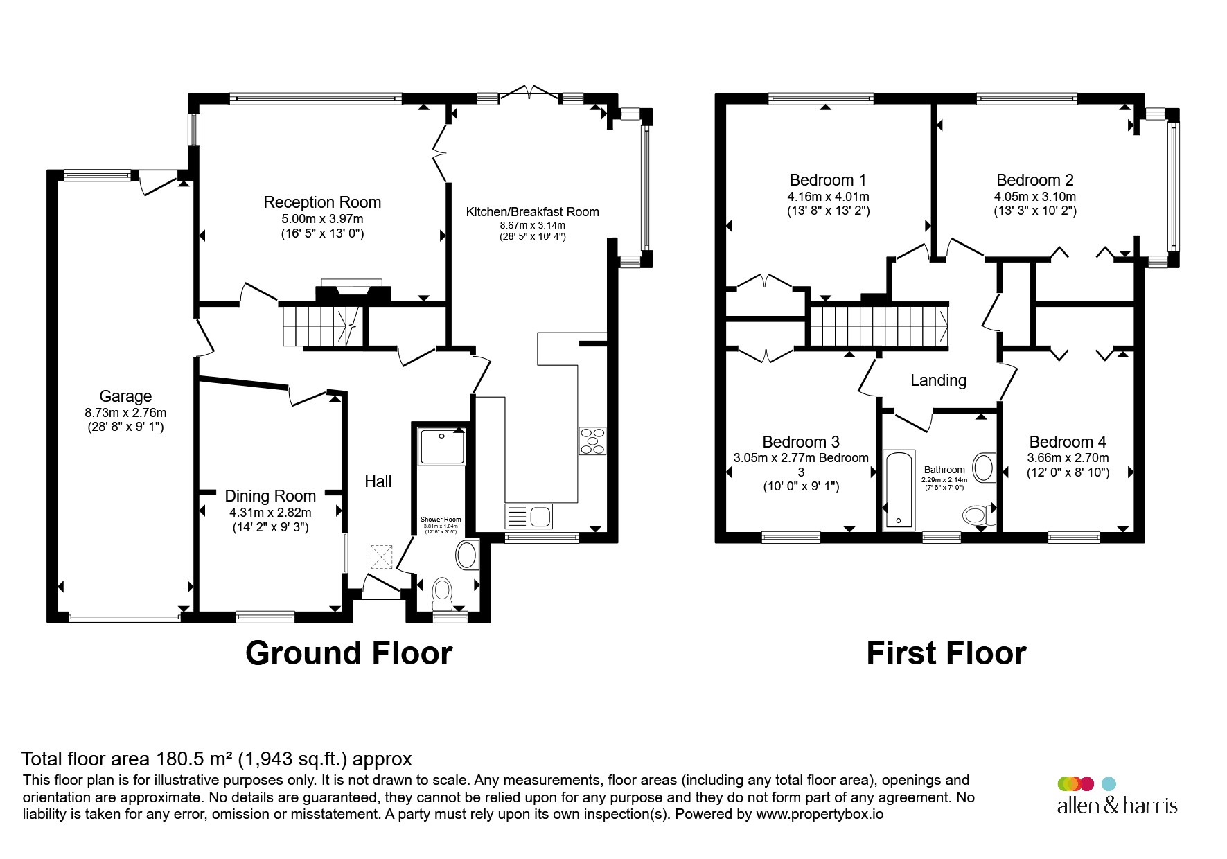 1, Brookside, Didcot floorplan