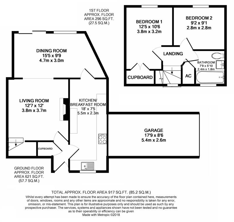2 Bedrooms Semi-detached house for sale in Pontwilym, Brecon LD3