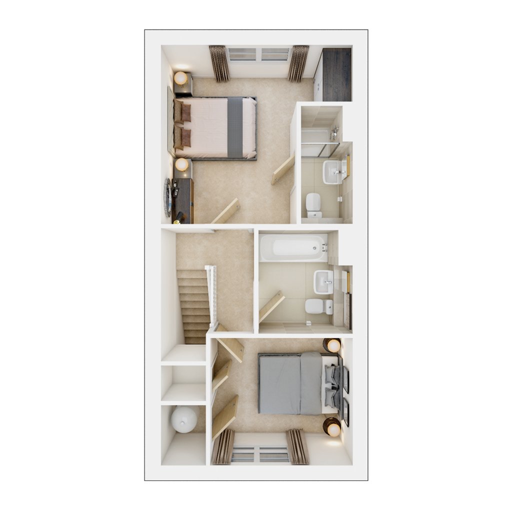 The Beaford - Plot 398, Hampden Fields East, Off New Road, Weston Turville, Aylesbury floorplan
