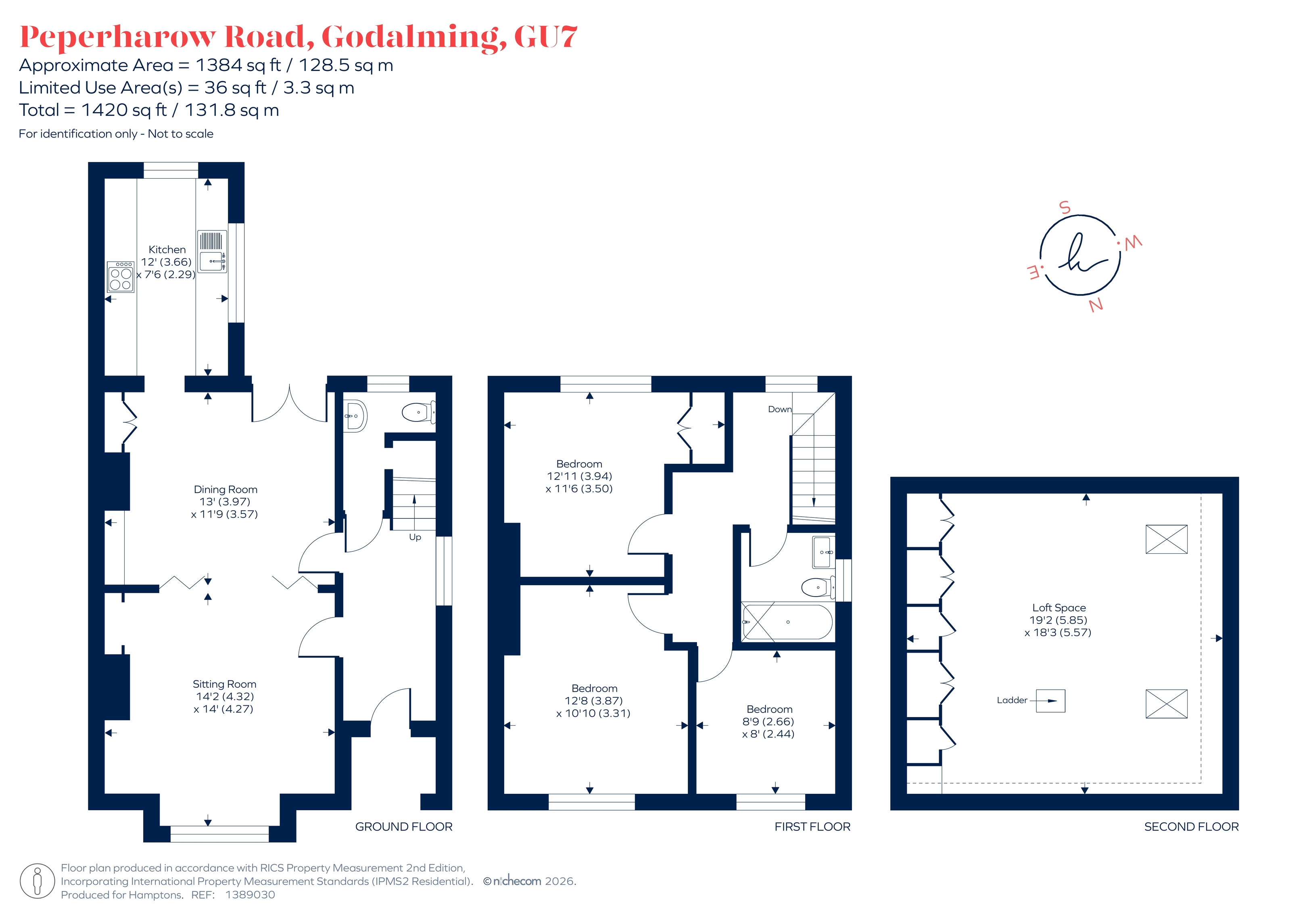 83, Peperharow Road, Godalming floorplan