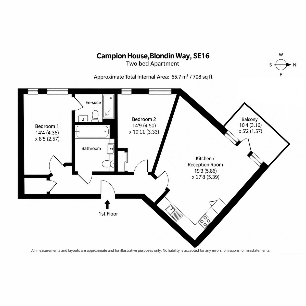 Blondin Way, London floorplan