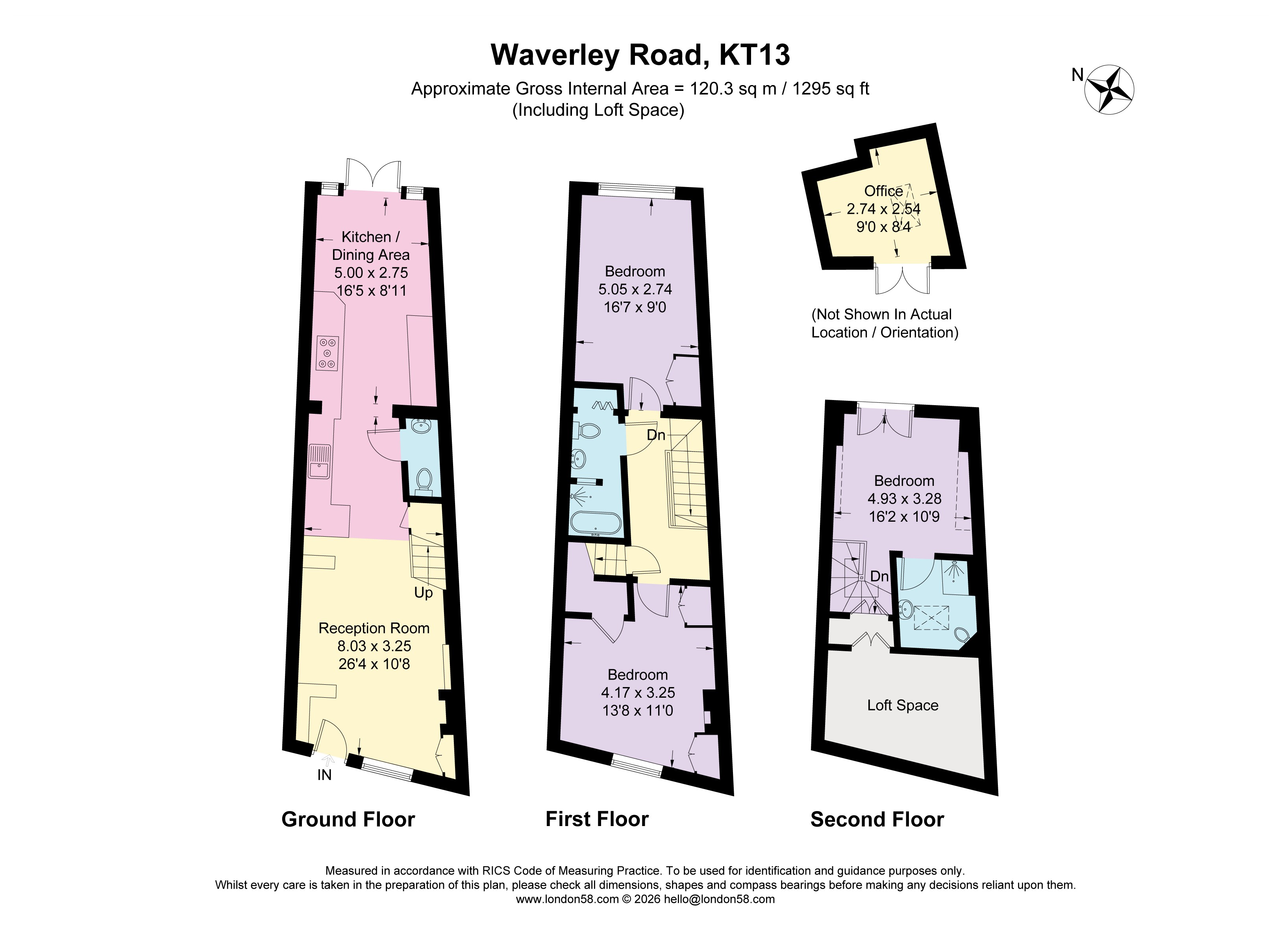 Waverley Road, Weybridge floorplan