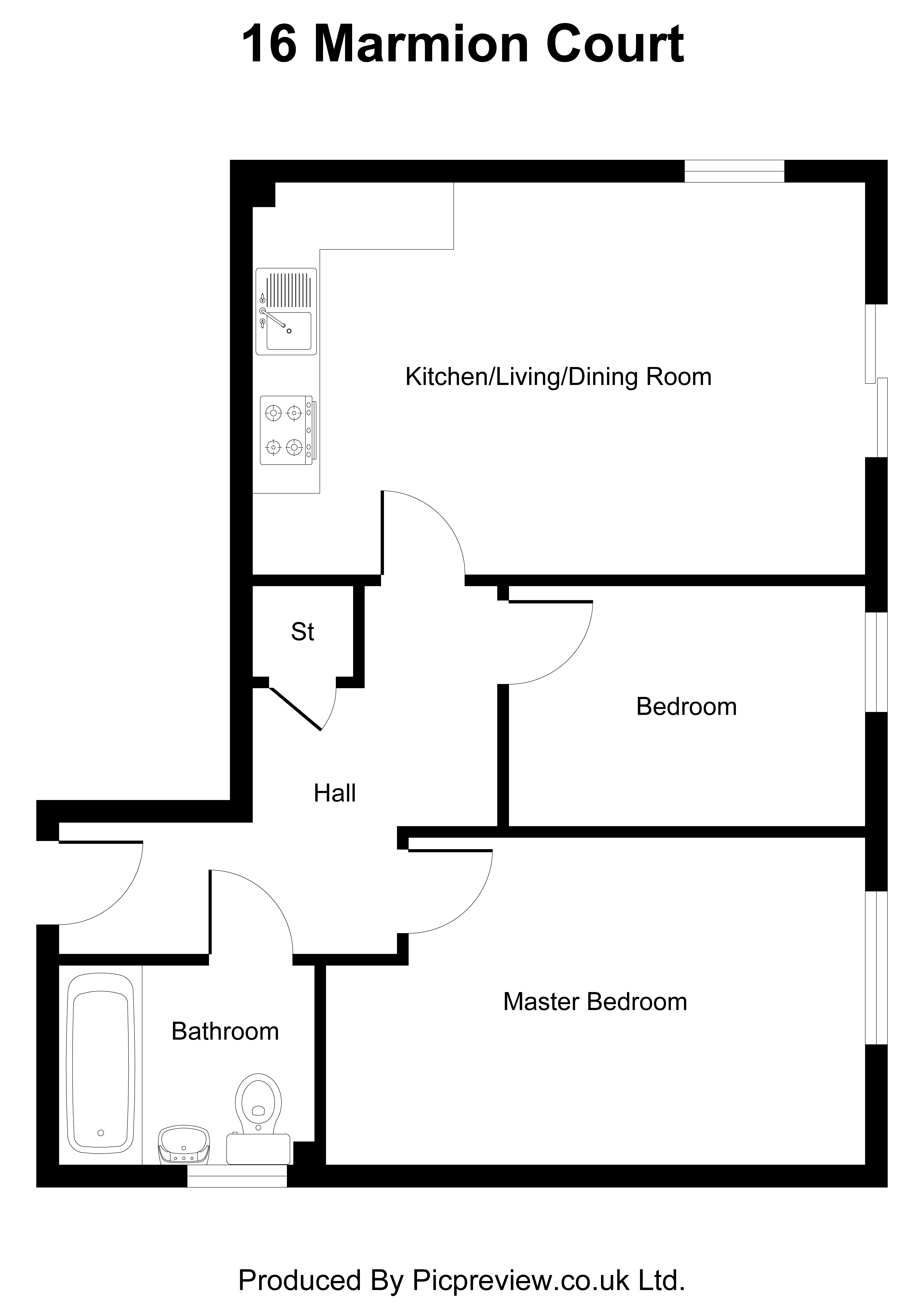 16 Marmion Court, Marmion Road, Nottingham floorplan