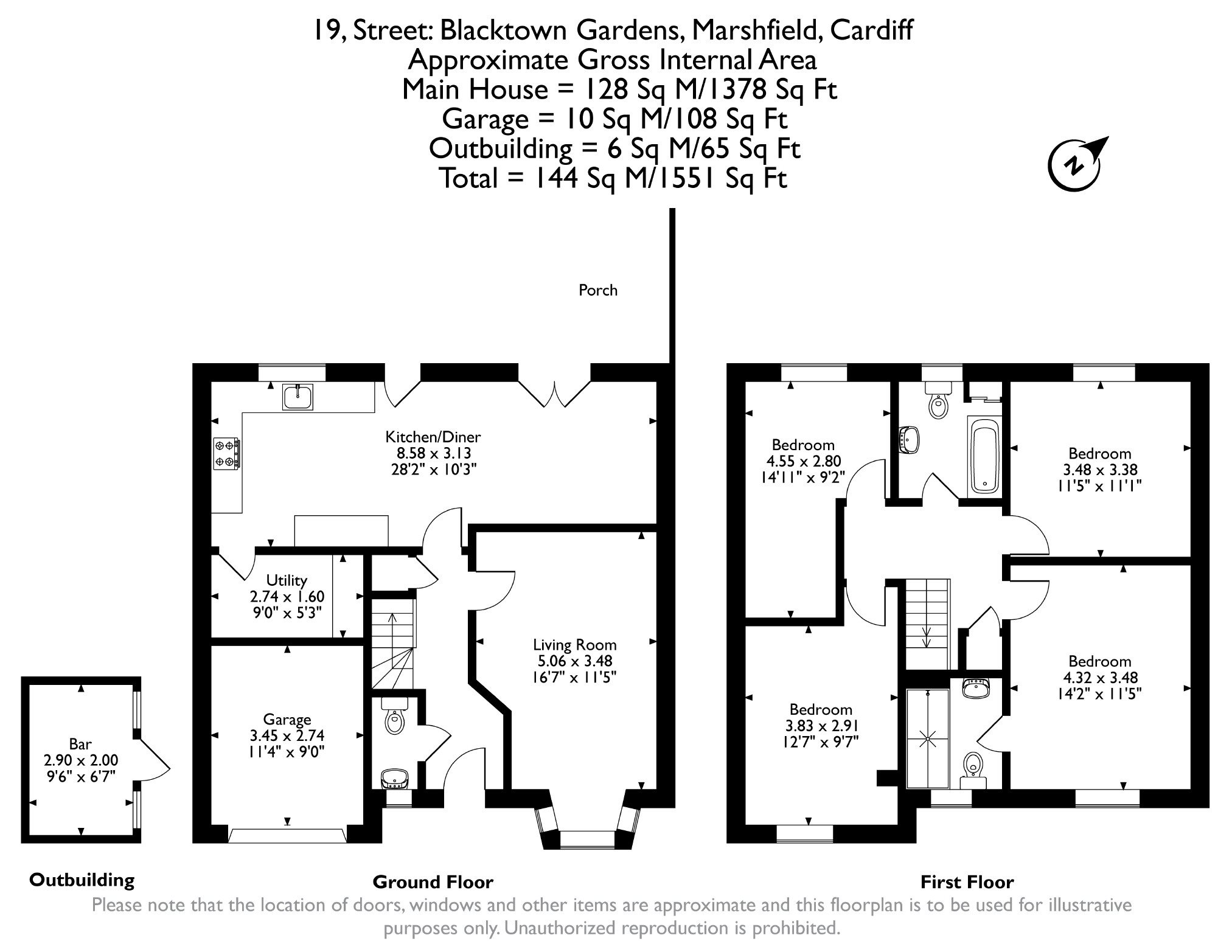19, Blacktown Gardens, Marshfield floorplan