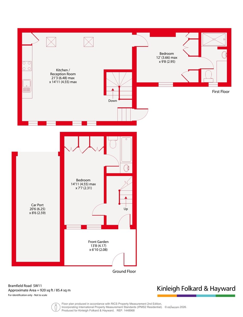 A, 66, Bramfield Road, London floorplan