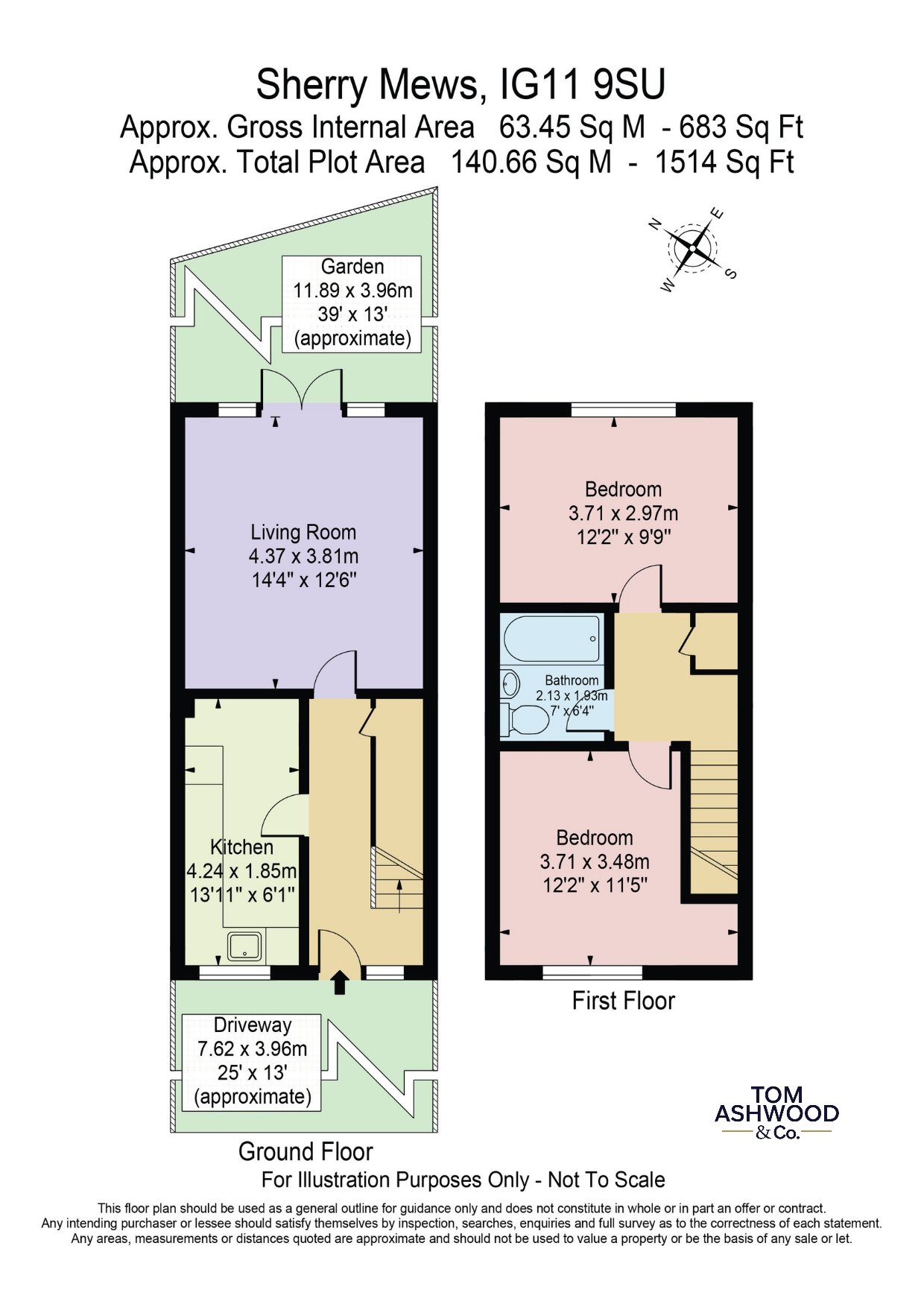 Sherry Mews, Barking floorplan