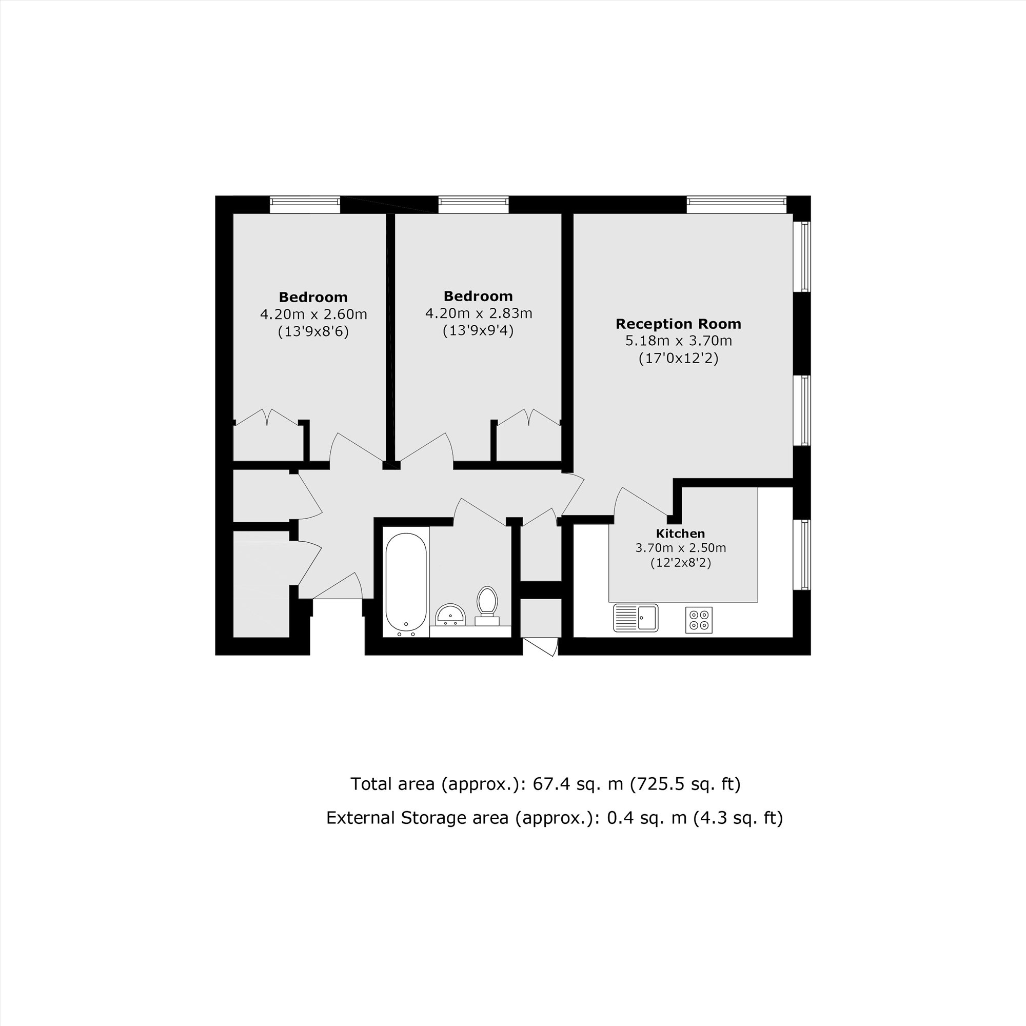 Woodfield Road, London floorplan