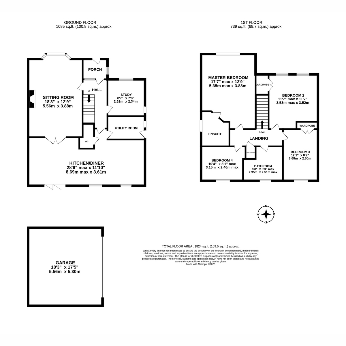 Walnut House, Leamington Road, Long Itchington floorplan