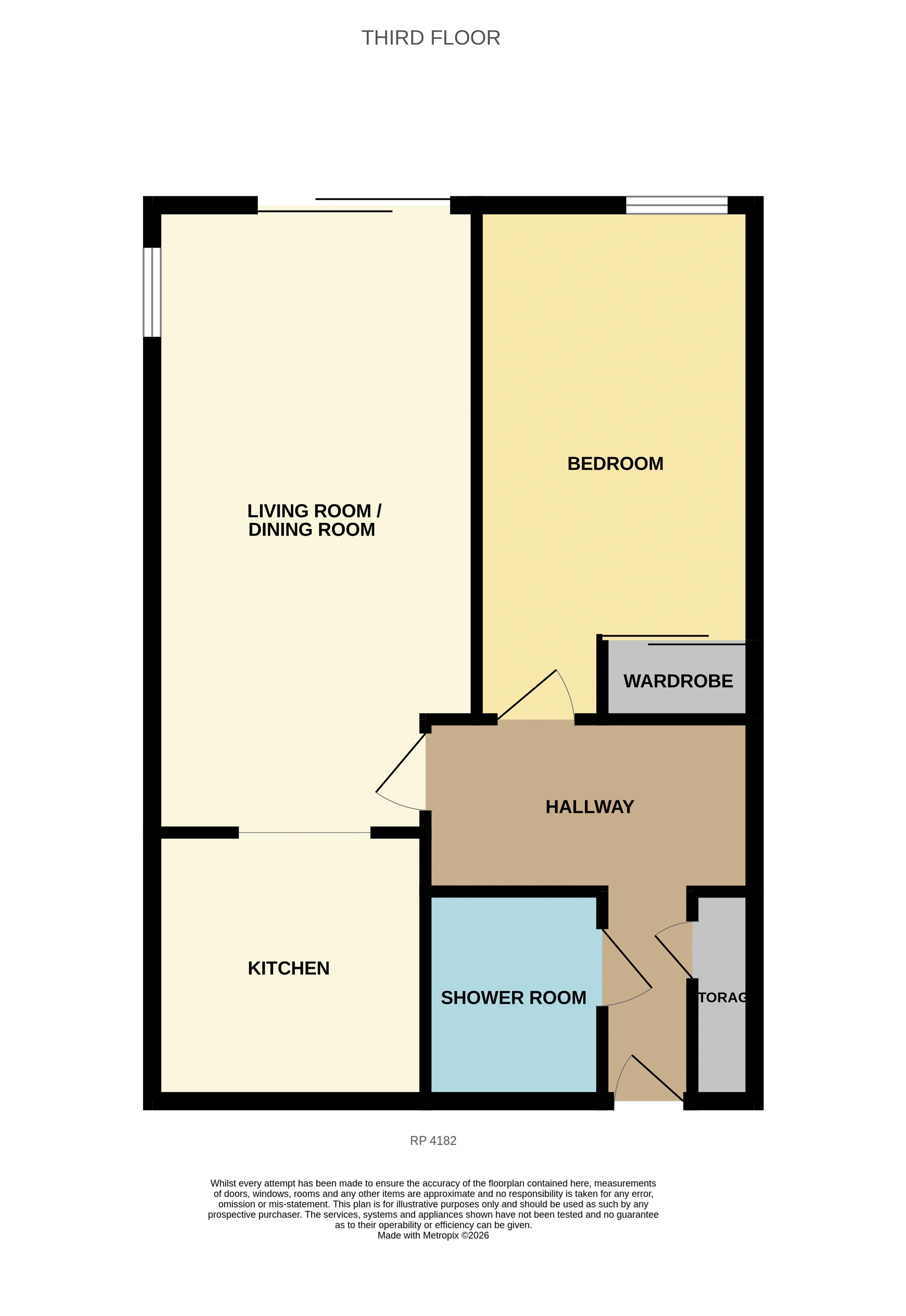 10 Balmoral Apts, West Promenade, Rhos on Sea floorplan