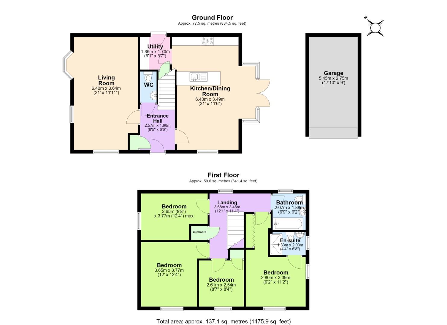 21, Ruthyn Close, Ashby-De-La-Zouch floorplan