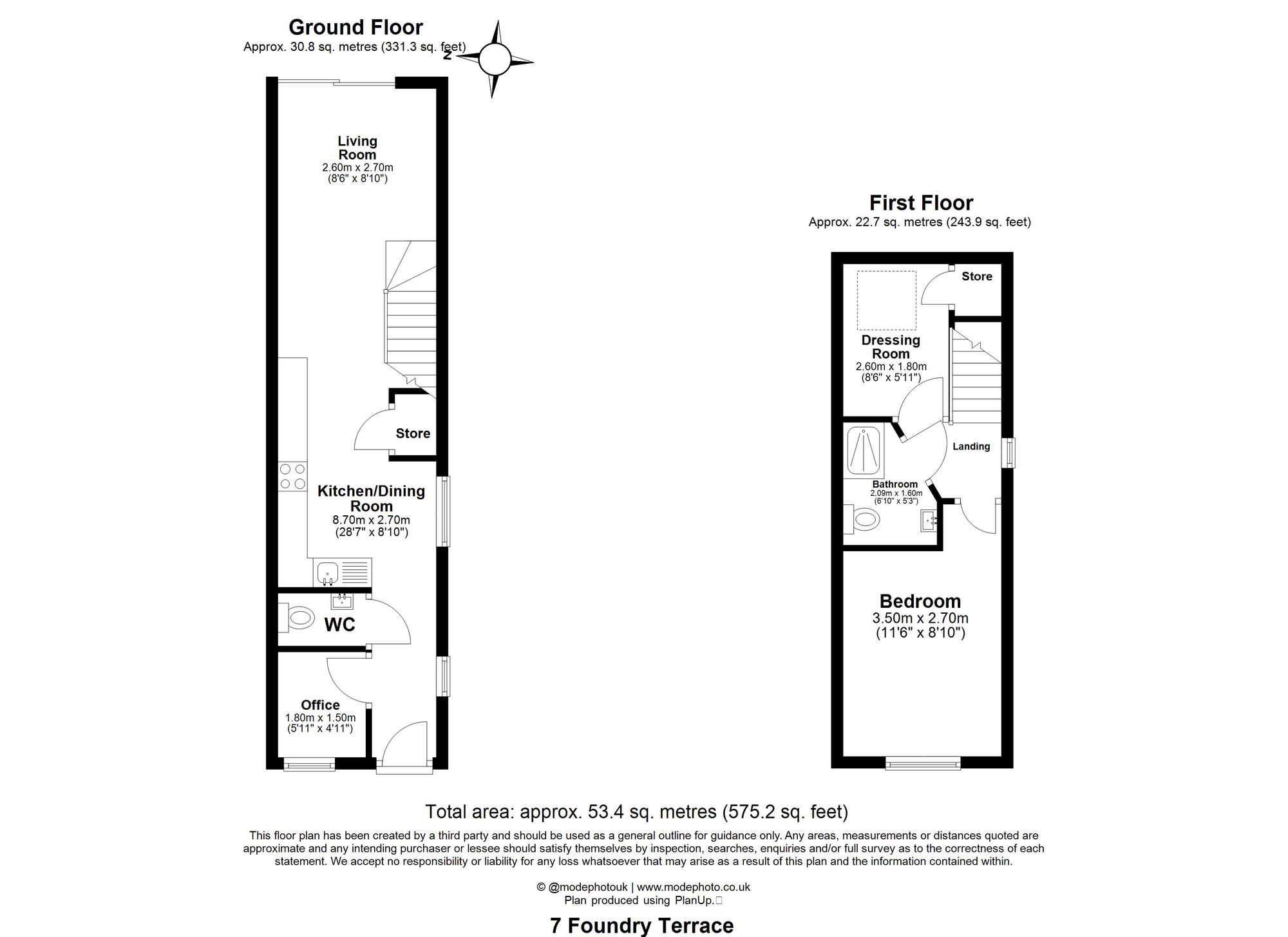 7 Foundry Terrace Cooks Way, Hitchin floorplan