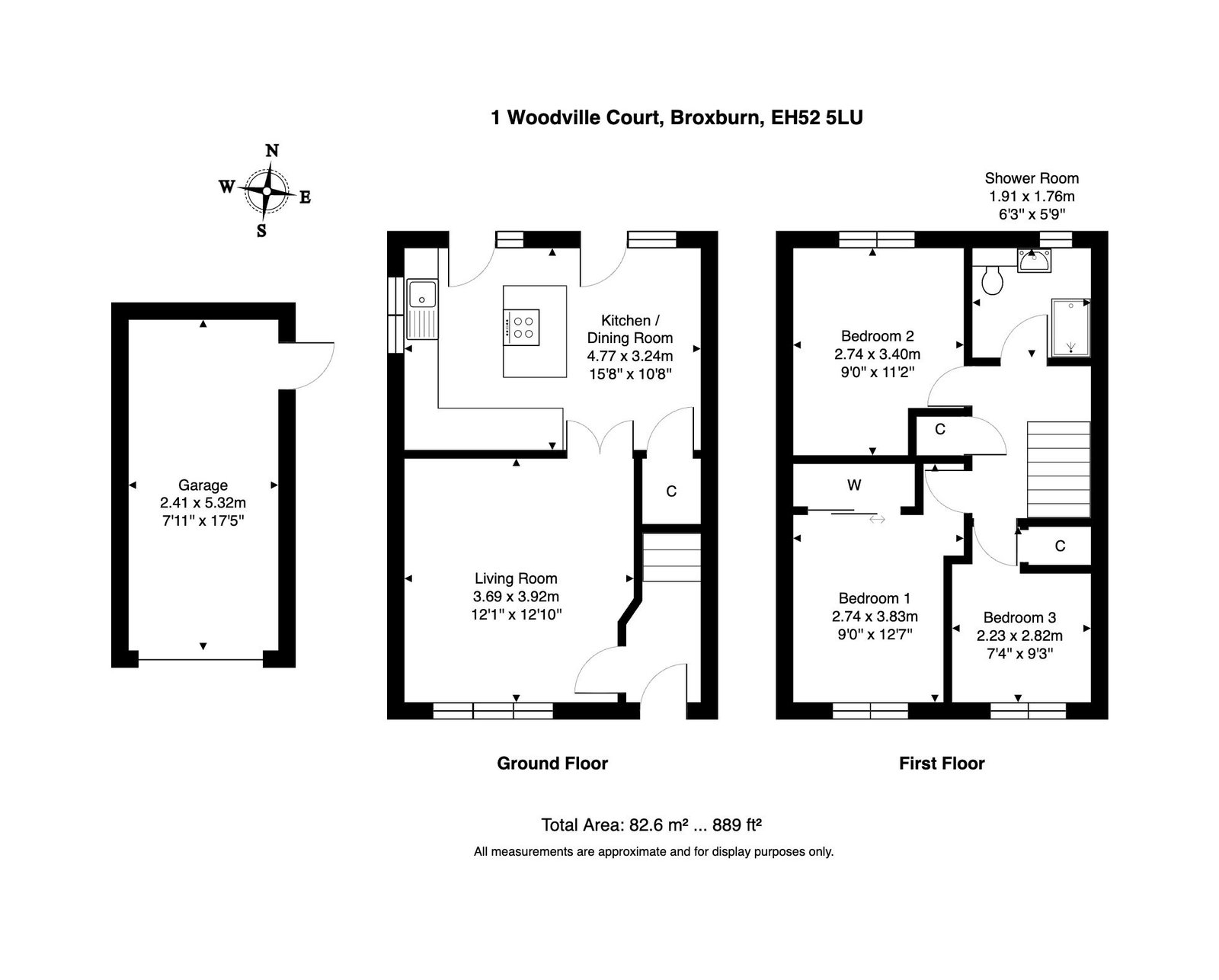 1, Woodville Court, Broxburn floorplan