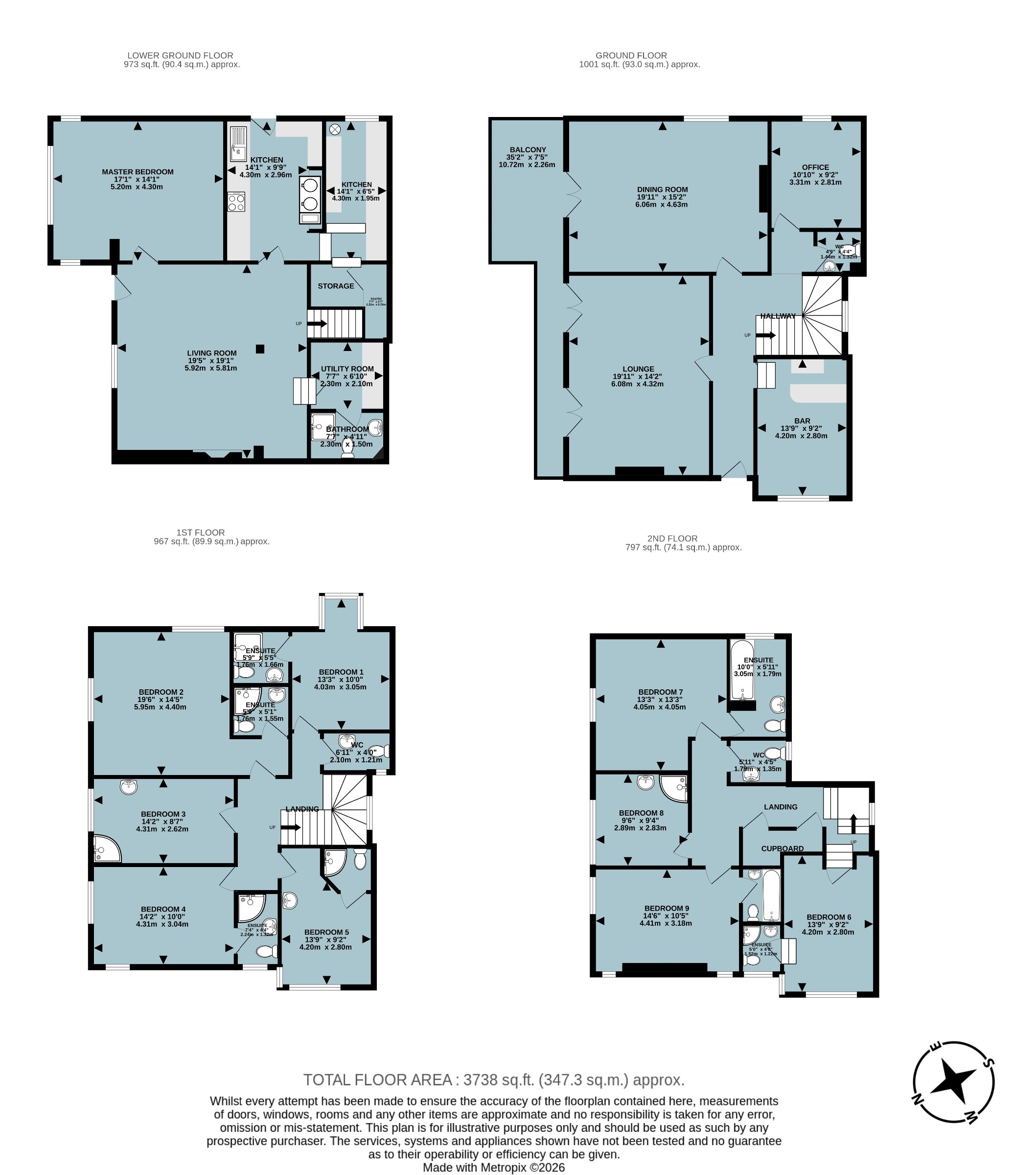 Sinai House Hotel, Lynton floorplan
