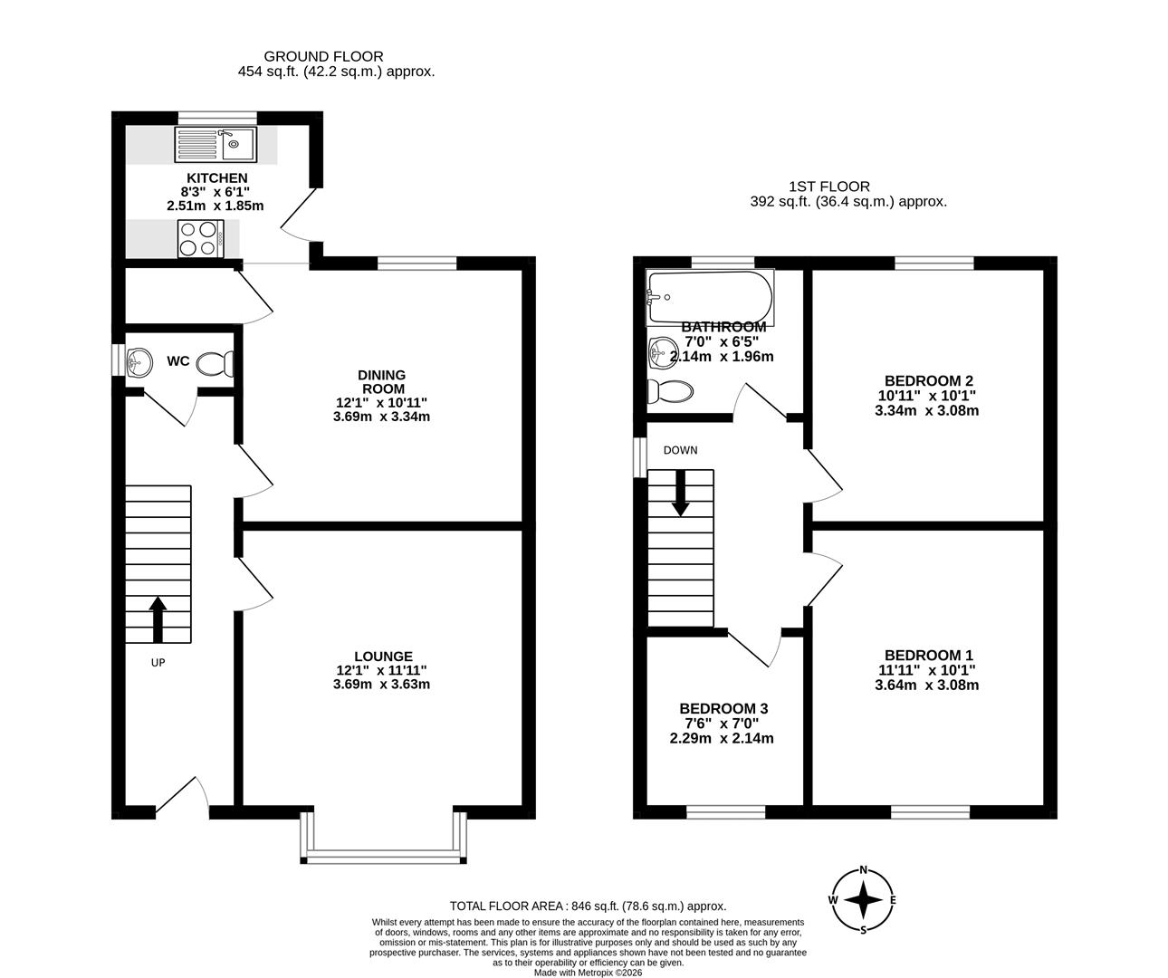 36, Brandon Road, Scunthorpe floorplan