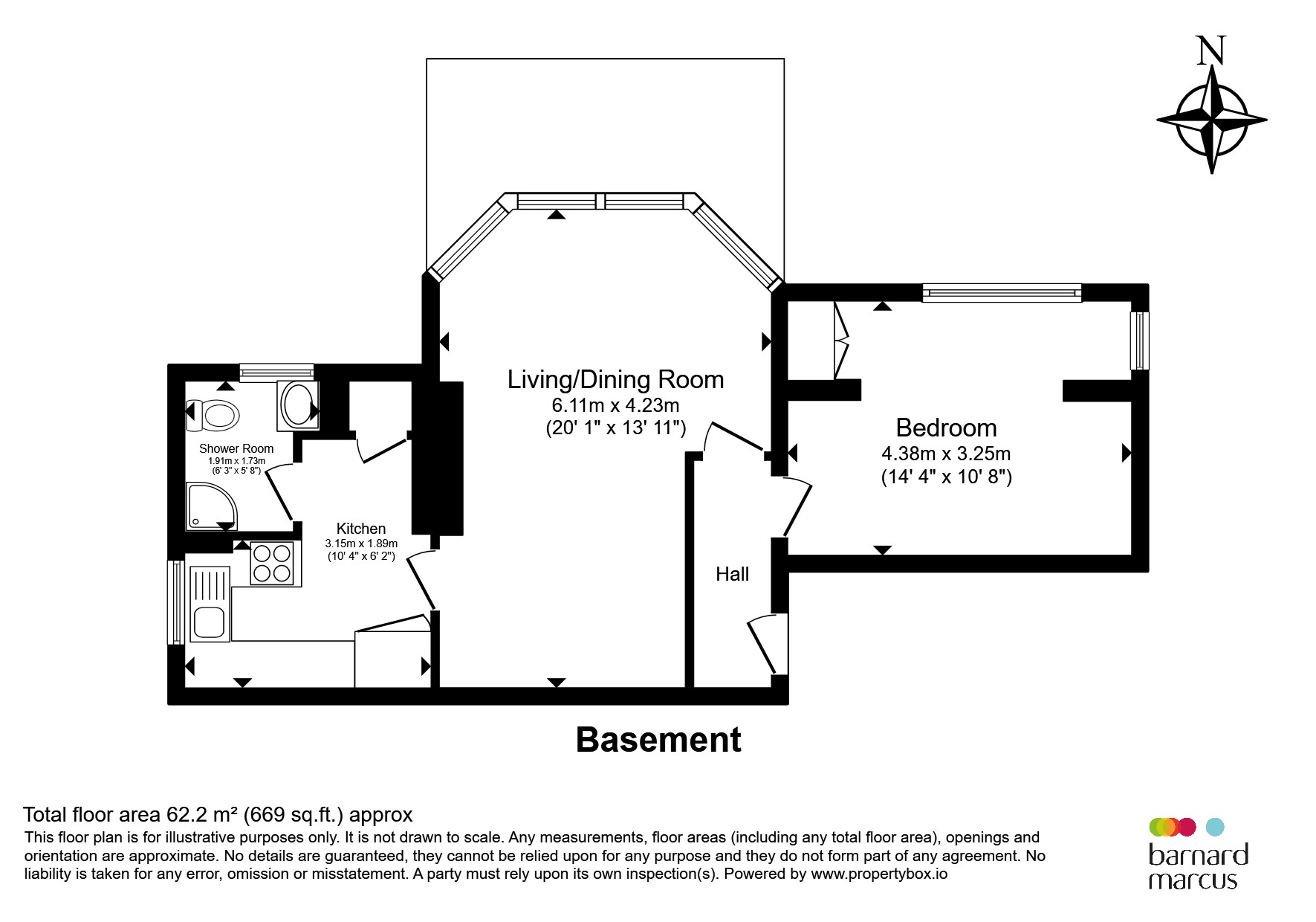 Flat 2, 14, Cambalt Road, London floorplan